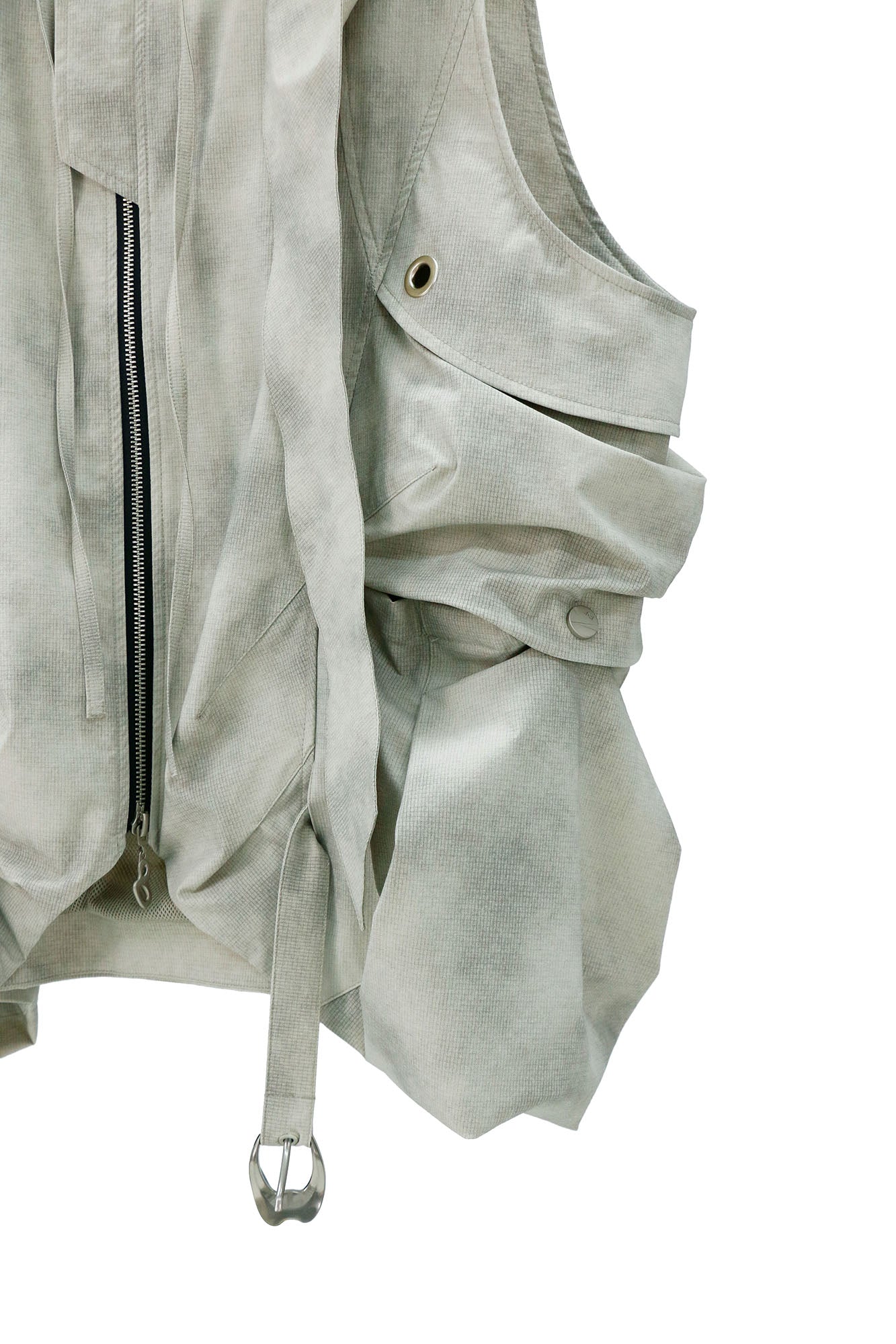 RELABEL Detachable Hood Big-Pocket Vest, premium urban and streetwear designers apparel on PROJECTISR.com, RELABEL