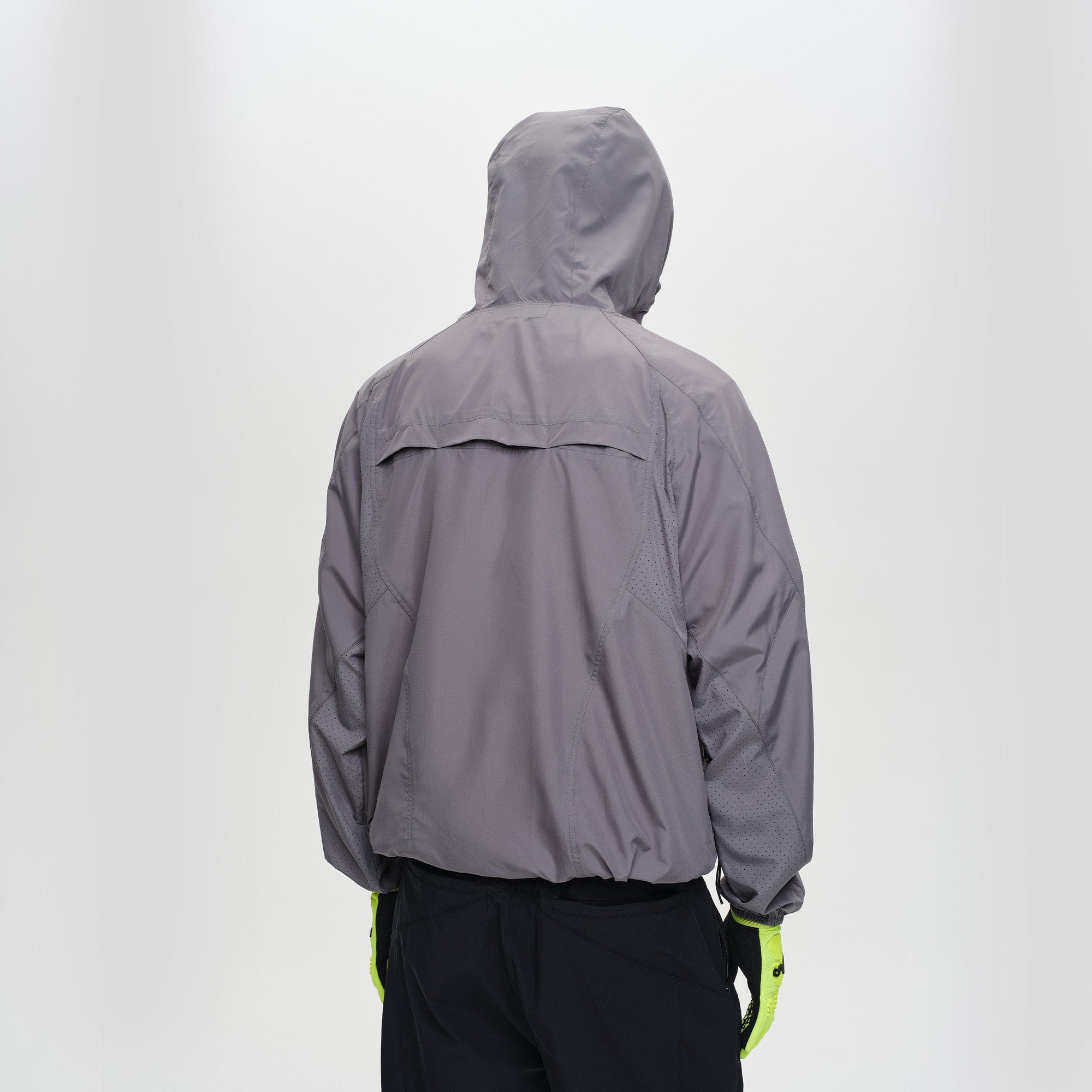 CATSSTAC Spliced Laser-Perforated Waterproof UV Production Hooded Jacket, premium urban and streetwear designers apparel on PROJECTISR.com, CATSSTAC