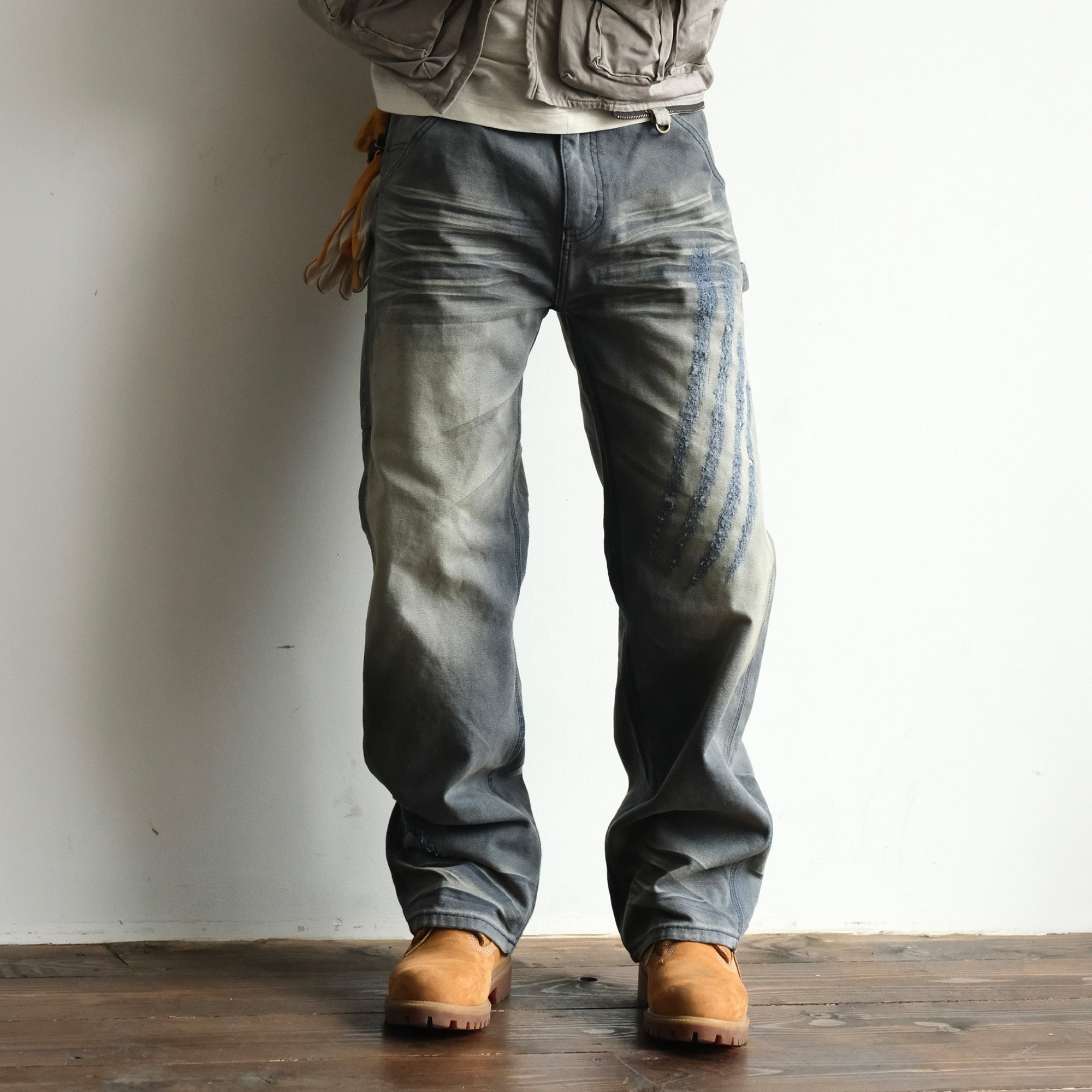 NEIGBORL Retro Distressed Washed Cargo Pants, premium urban and streetwear designers apparel on PROJECTISR.com, NEIGBORL