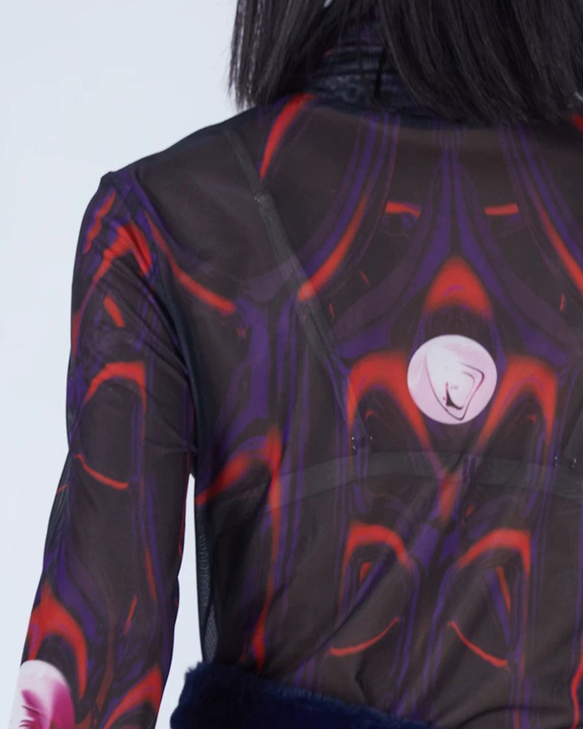 EMBRYO Abstract Mesh Logo Full-print One Piece Dress, premium urban and streetwear designers apparel on PROJECTISR.com, EMBRYO
