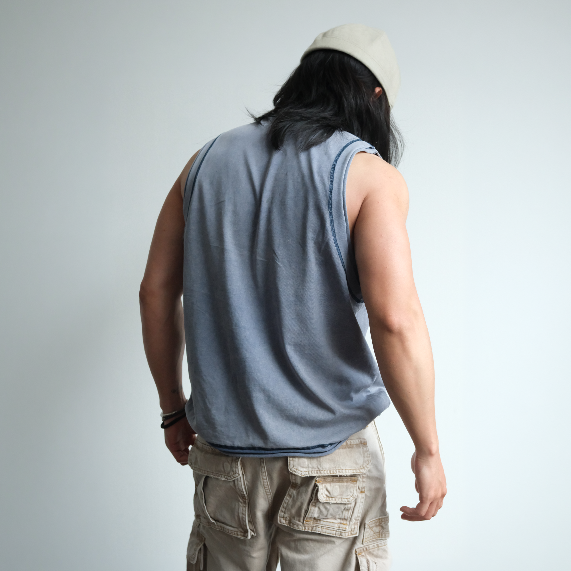 NEIGBORL Distressed Washed Graphic Tank Top