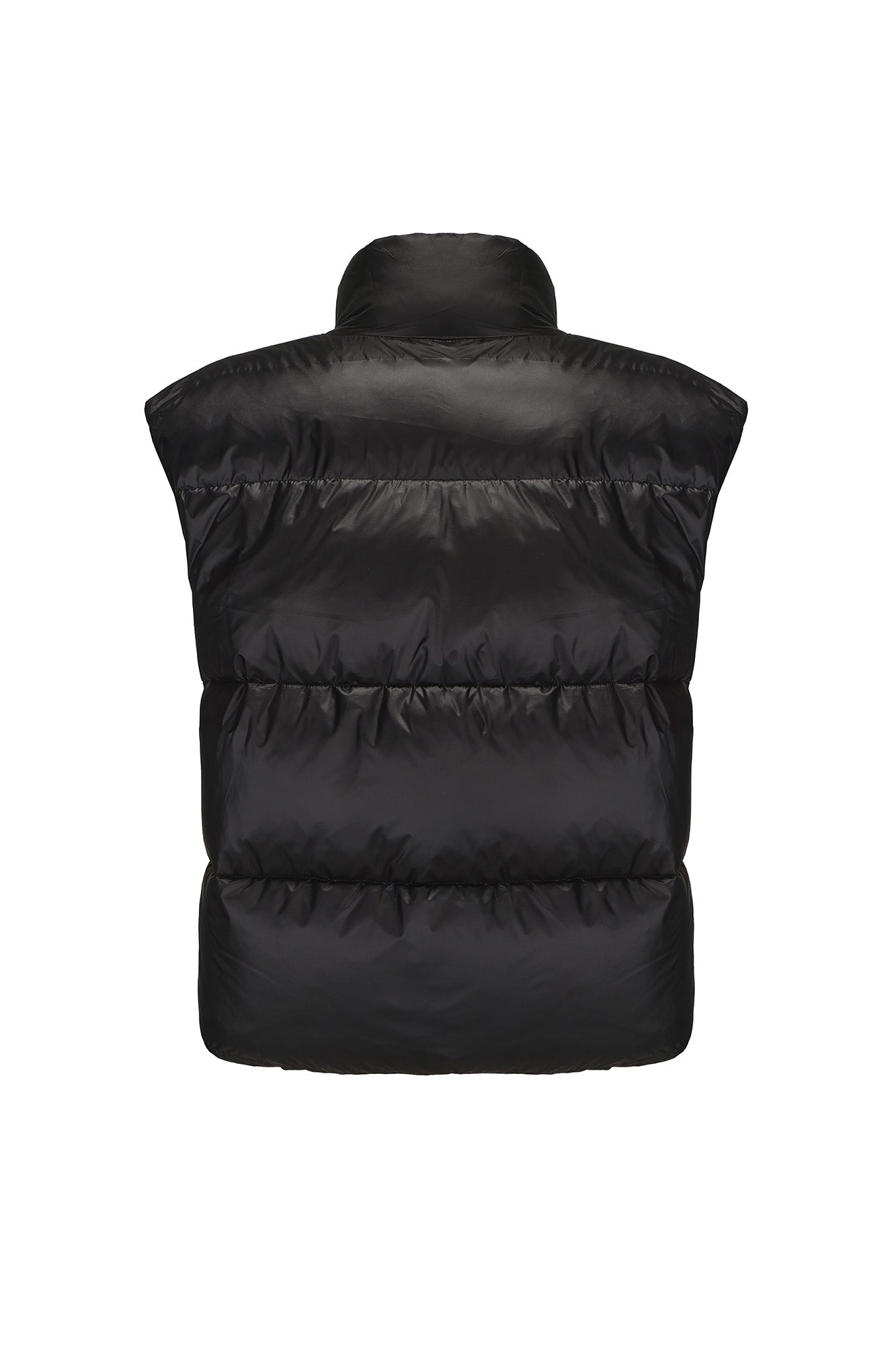 VANN VALRENCE Plain Duck Down Oversized Puffer Vest