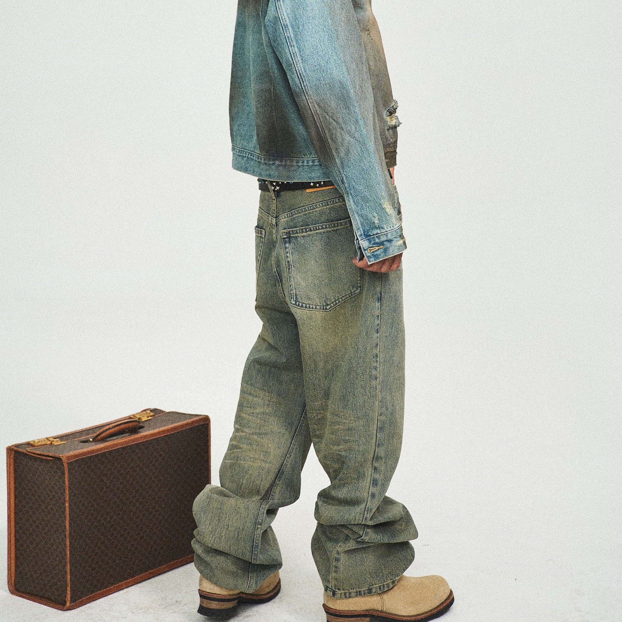 STEEPC The Classic Washed Flared Jeans, premium urban and streetwear designers apparel on PROJECTISR.com, STEEPC