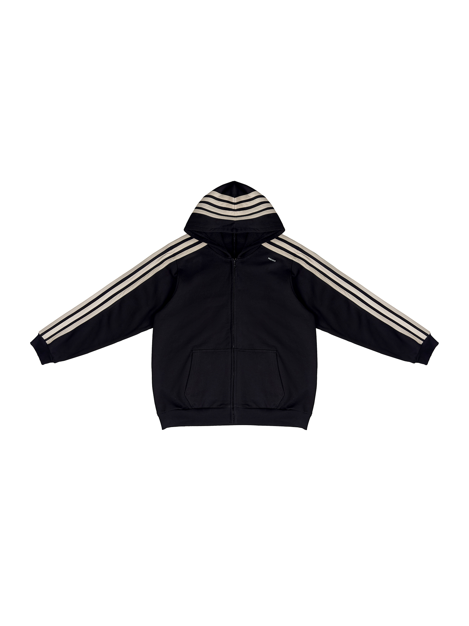 MIICHOUS Essential Stripe Zip-Up Hoodie