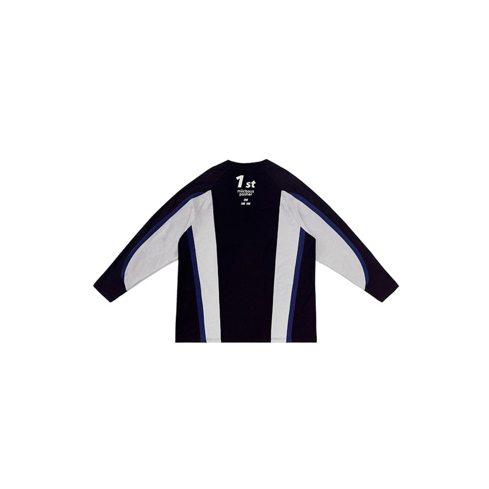 MIICHOUS Contrast Spliced Racing UV Protection Long-Sleeve Tee