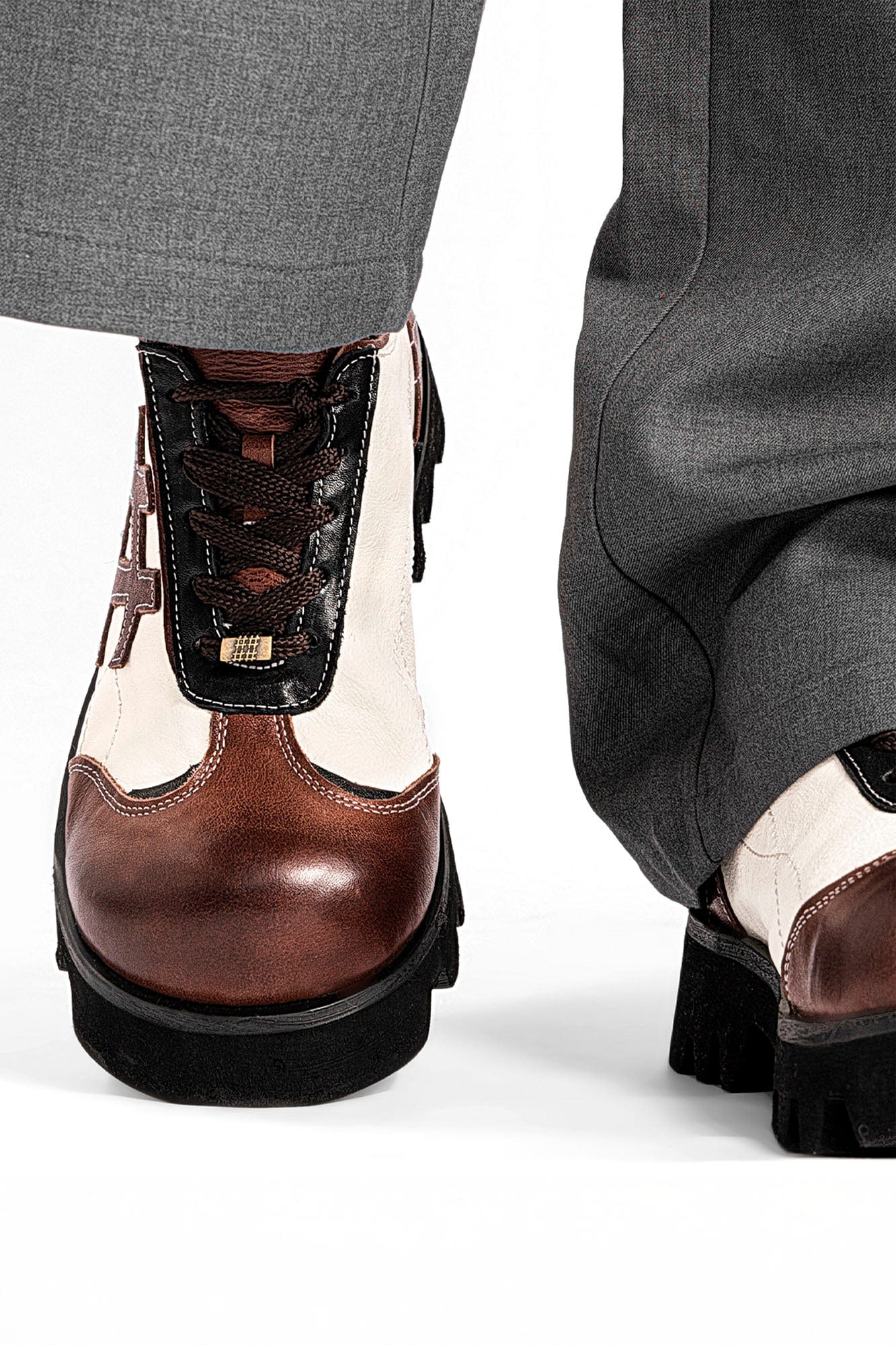 REWRITE Retro LOGO Stitch Panel Chunky Oxfords, premium urban and streetwear designers apparel on PROJECTISR.com, REWRITE