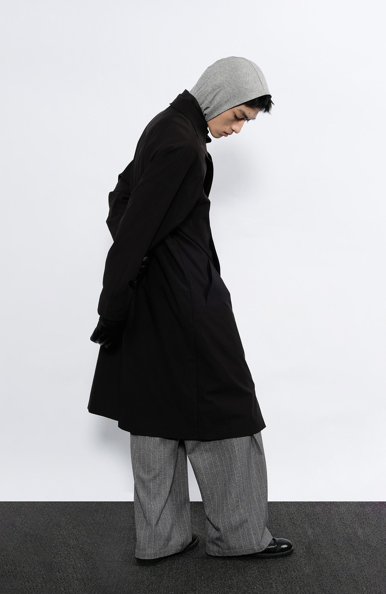 7440 37 1 Arc Placket Dual-Collar Contrast Interior Coat, premium urban and streetwear designers apparel on PROJECTISR.com, 7440 37 1