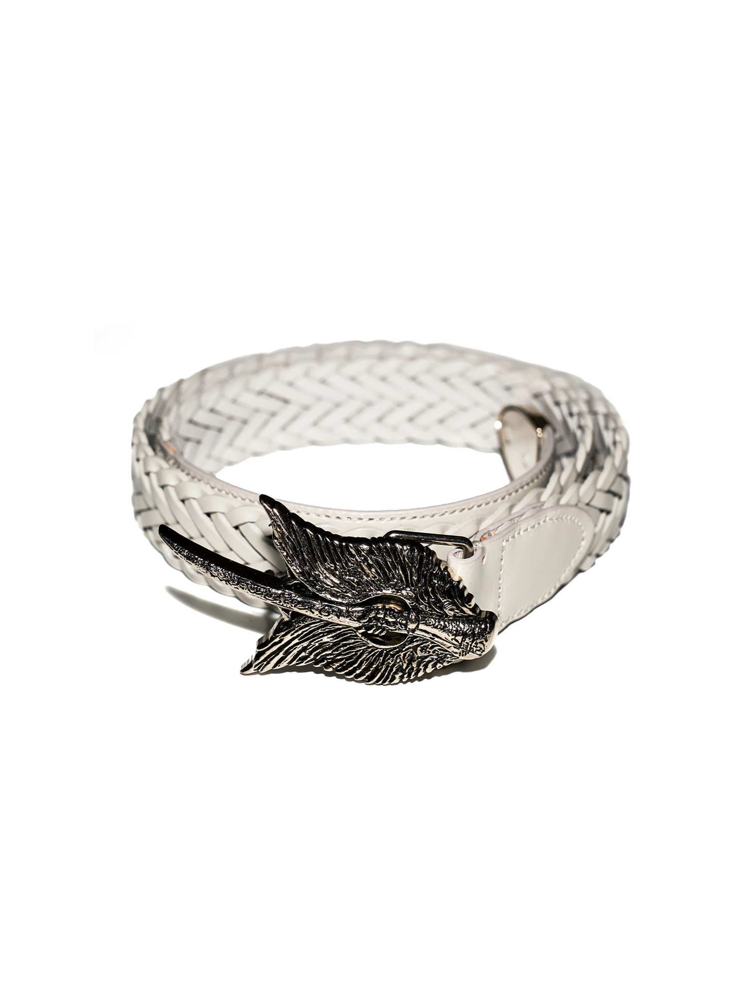 RICHILL Wing Emblem Braided Leather Belt