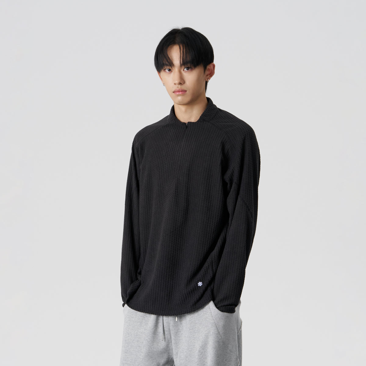 FMACM Diamond Fleece Half-Zip Long-Sleeve Tee