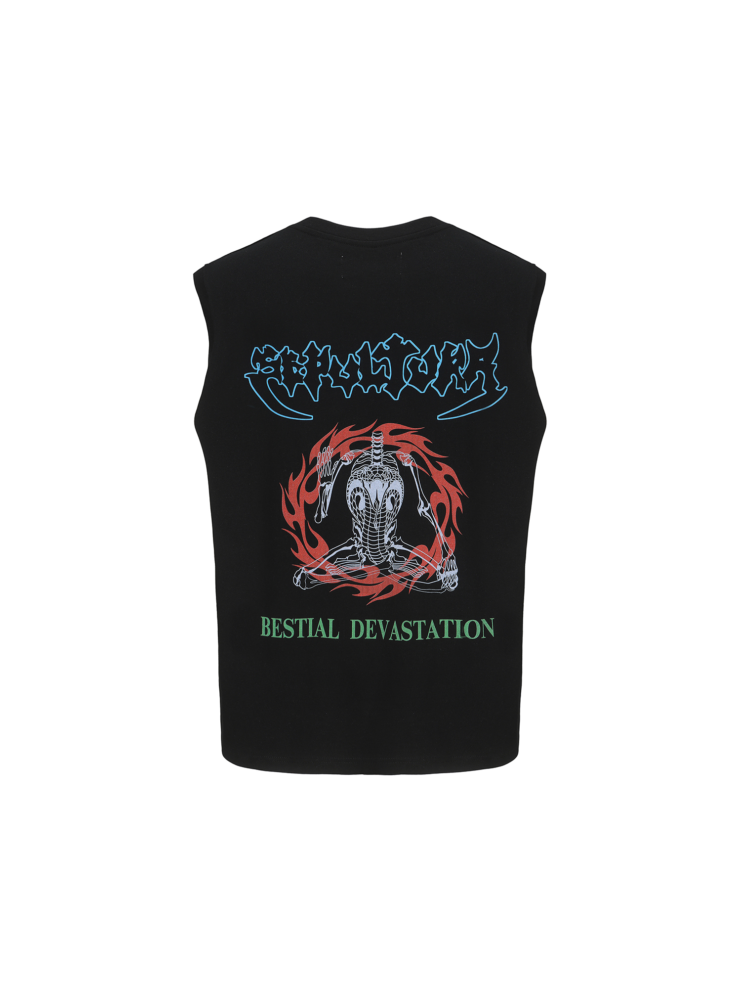 ERISSTOFF Sepultura Cobra Graphic Oversized Tank Top