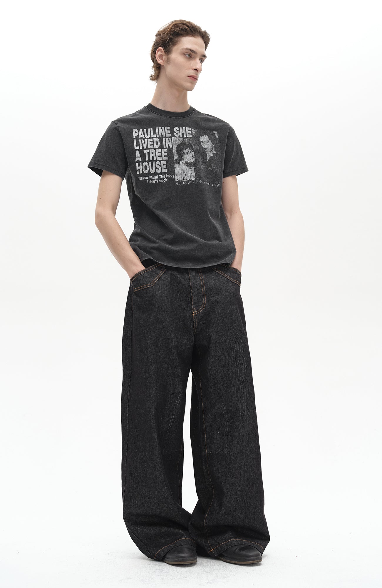 SADSOUP Washed Graphic Tee
