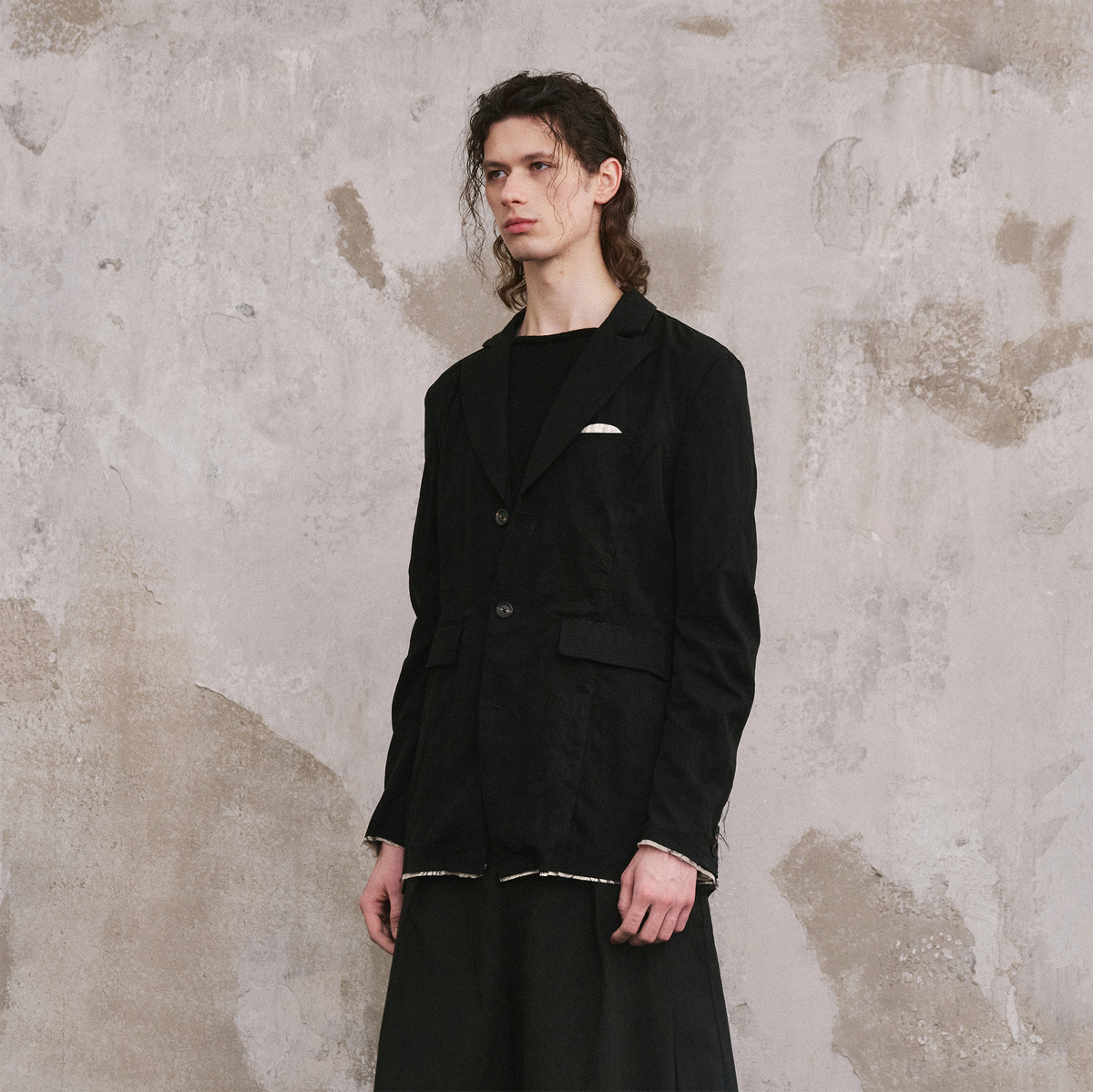 ILNya Nieternite Nifutur Spliced Artisan Blazer Jacket