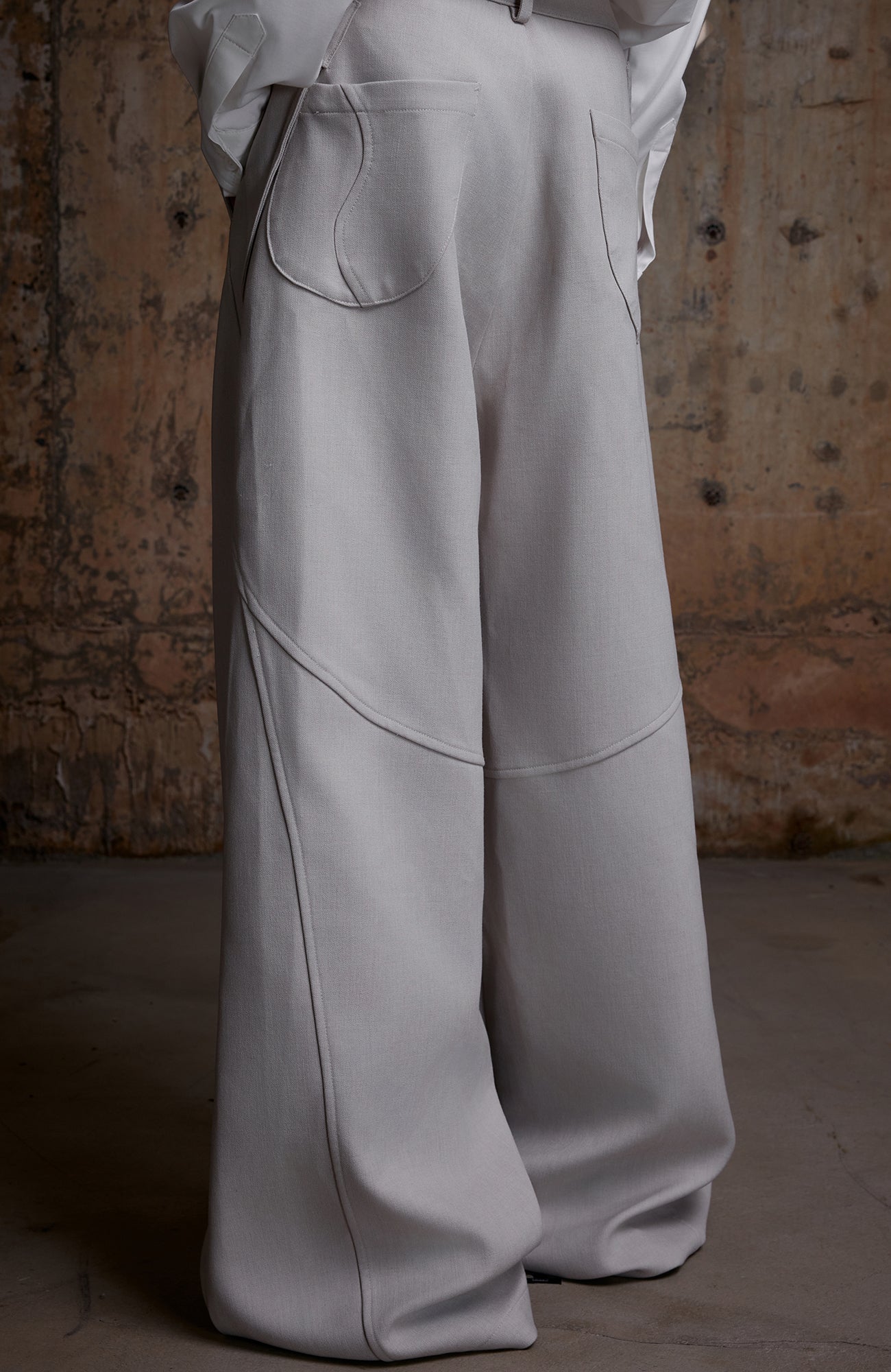 2000RSK Paneled Button-Fly Straight-Leg Trousers