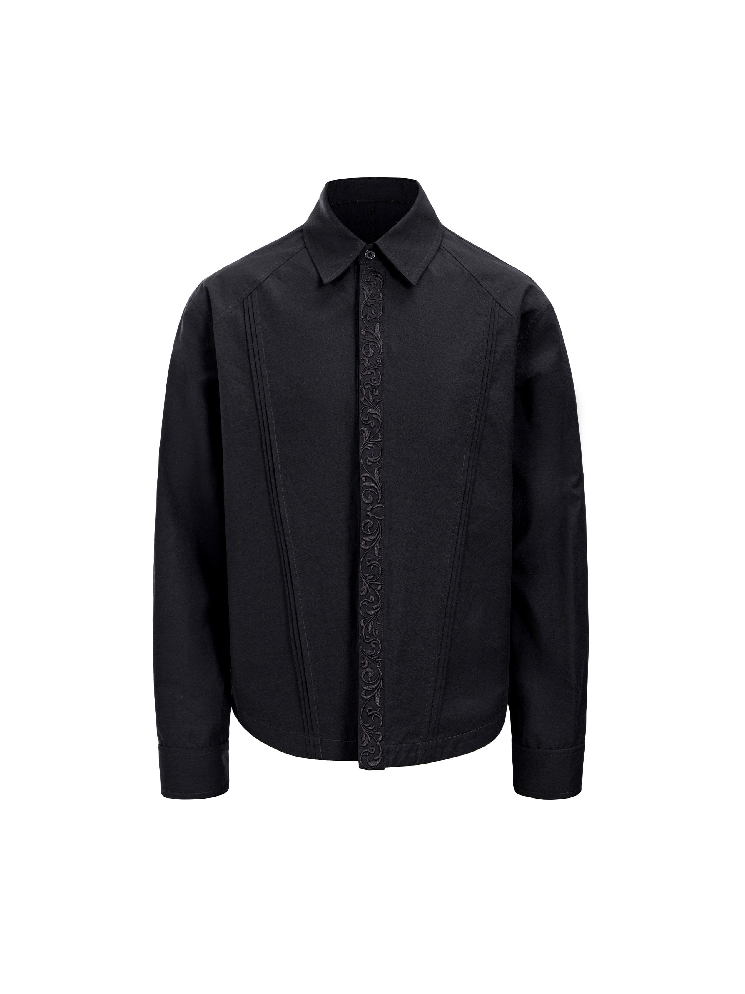CATSSTAC Layered Seamline Floral Embroidered Shirt, premium urban and streetwear designers apparel on PROJECTISR.com, CATSSTAC