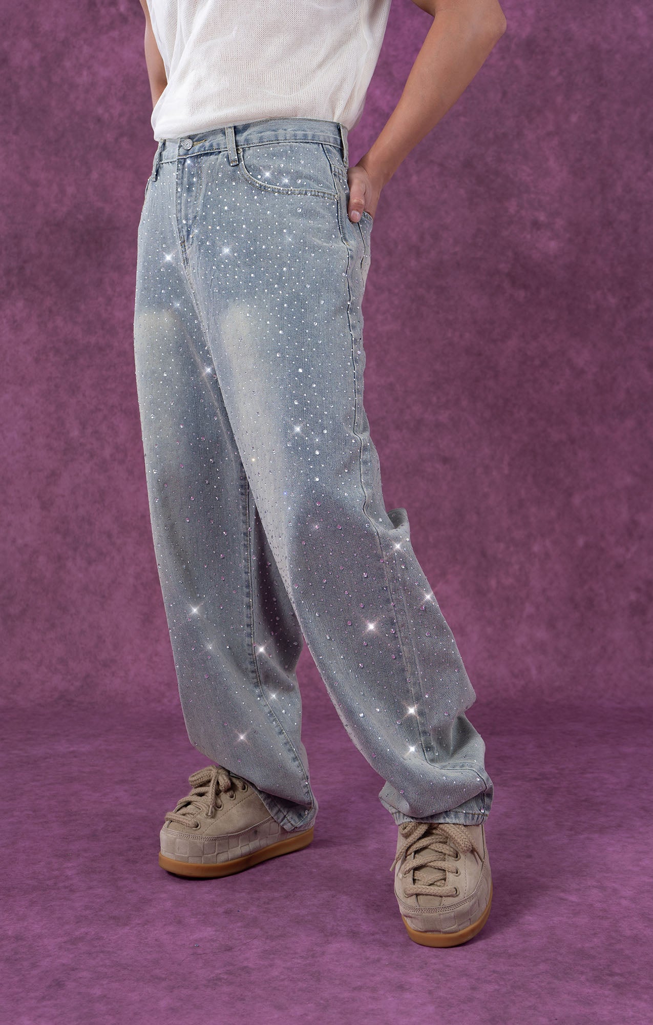 CLP Diamond Washed Straight-Leg Jeans