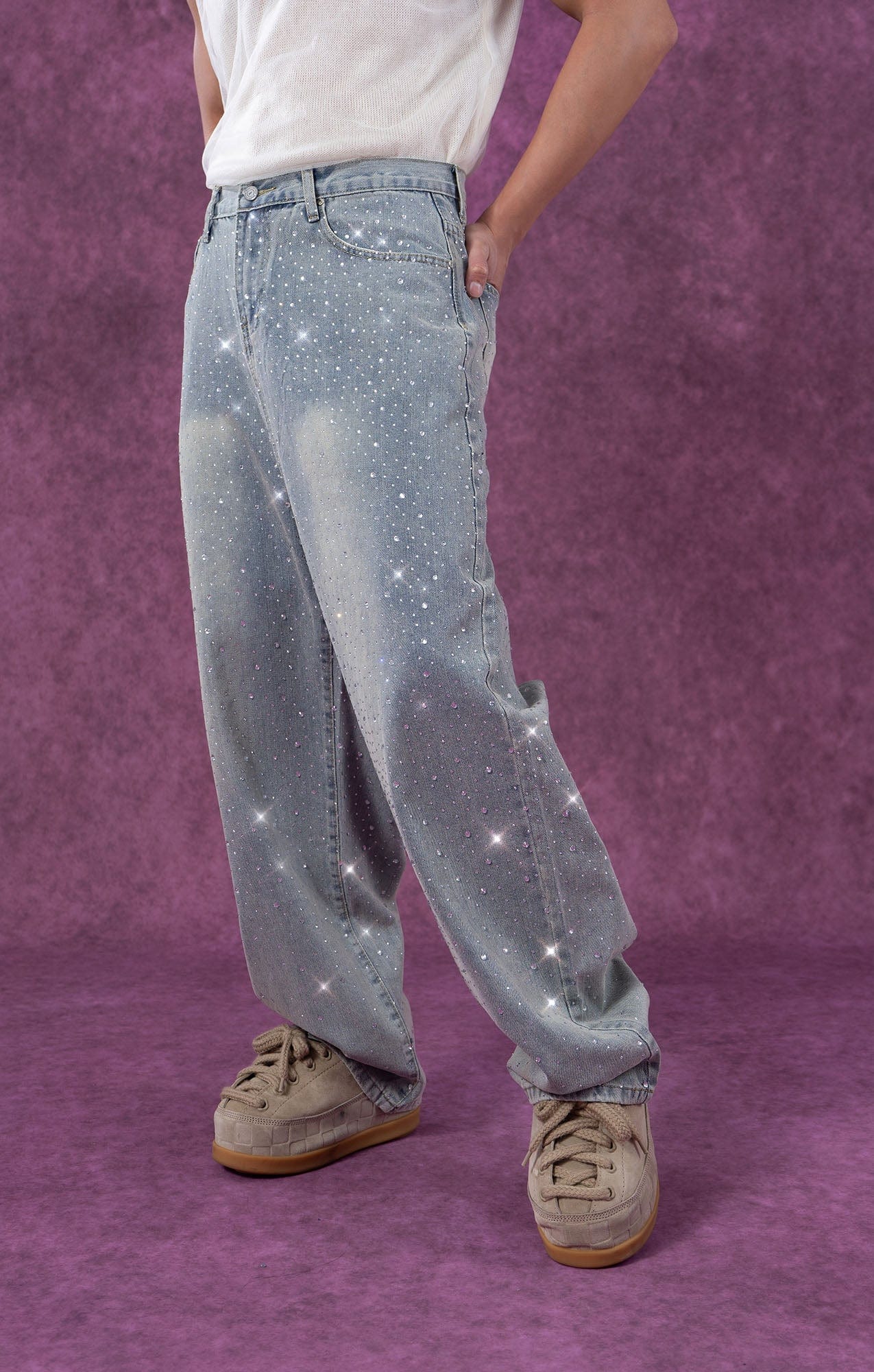 CLP Diamond Washed Straight-Leg Jeans, premium urban and streetwear designers apparel on PROJECTISR.com, CLP