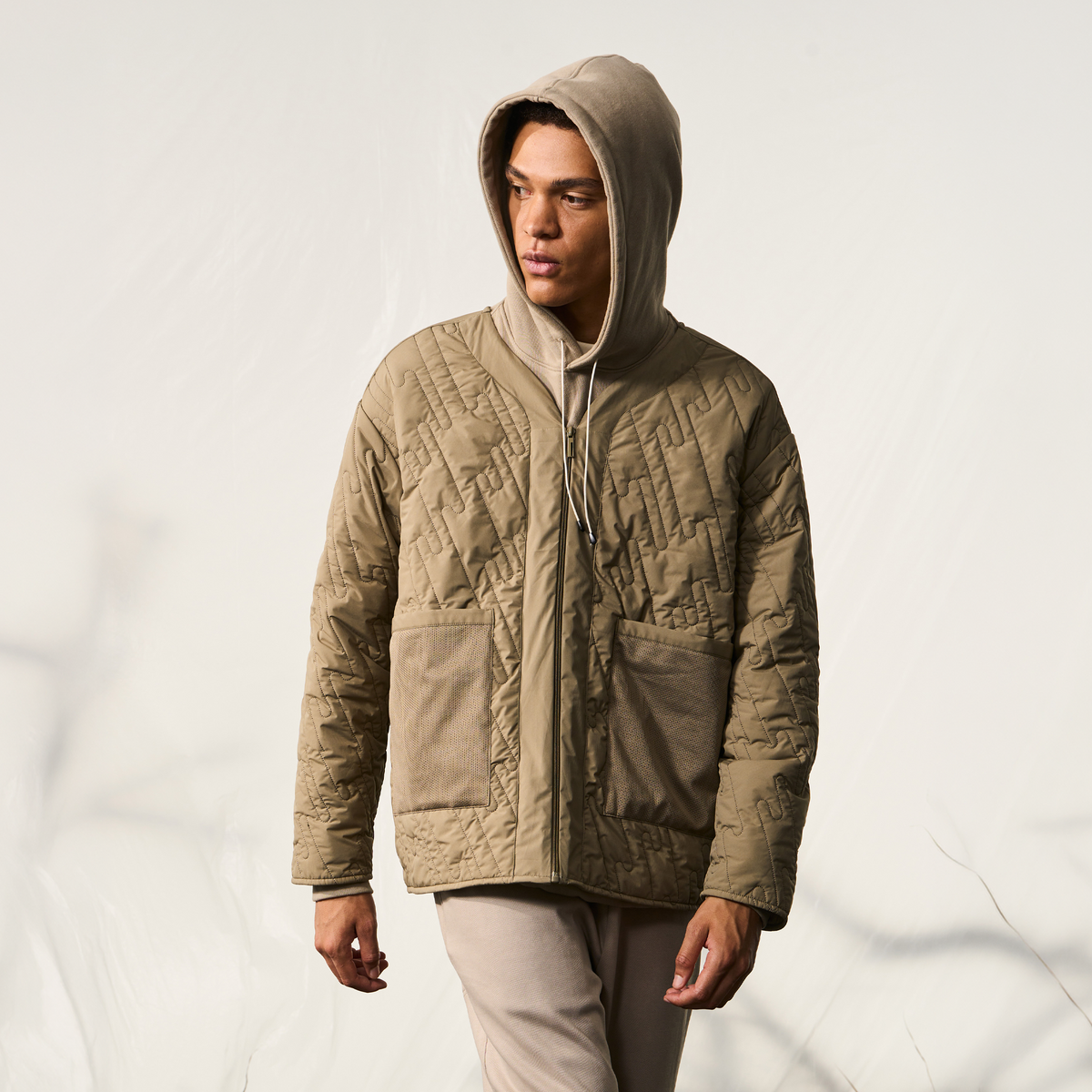 HALCYON Quilted Cotton-Padded Outdoor Jacket, premium urban and streetwear designers apparel on PROJECTISR.com, HALCYON