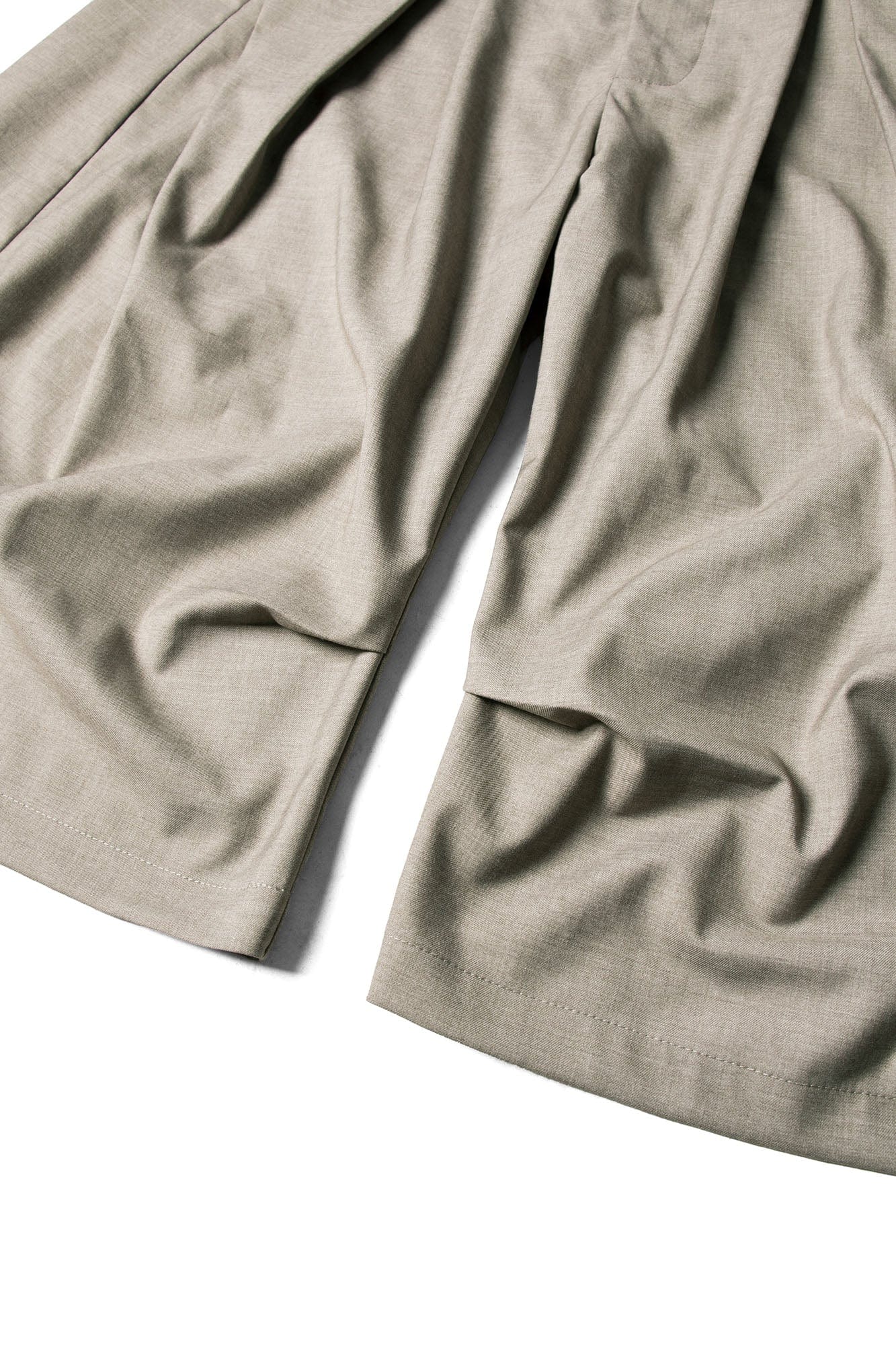 RELABEL Pleated Drape Wide-Leg Shorts, premium urban and streetwear designers apparel on PROJECTISR.com, RELABEL