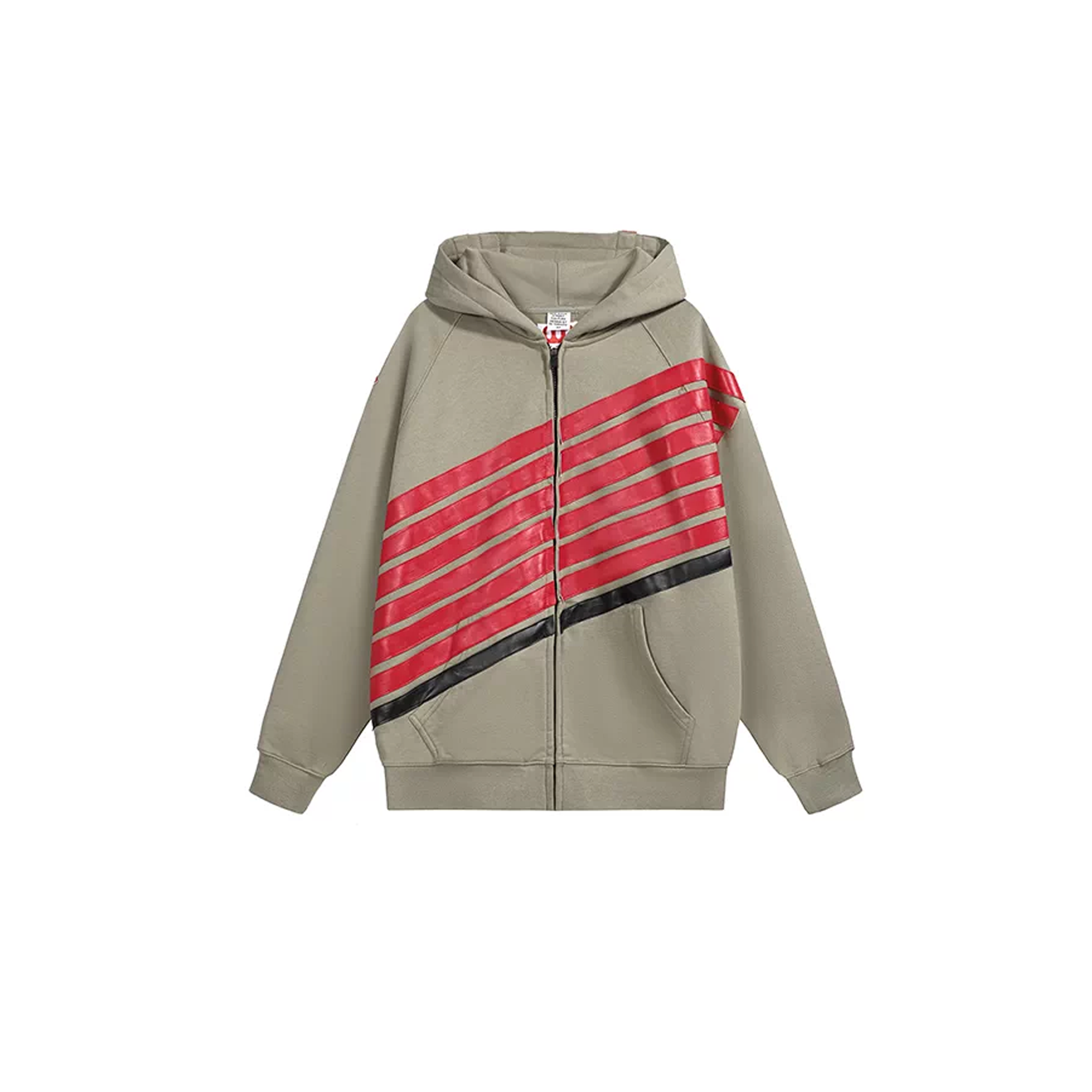 NOTHINGNESS WORLD Four-Stripe Zip-Up Hoodie, premium urban and streetwear designers apparel on PROJECTISR.com, NOTHINGNESS WORLD