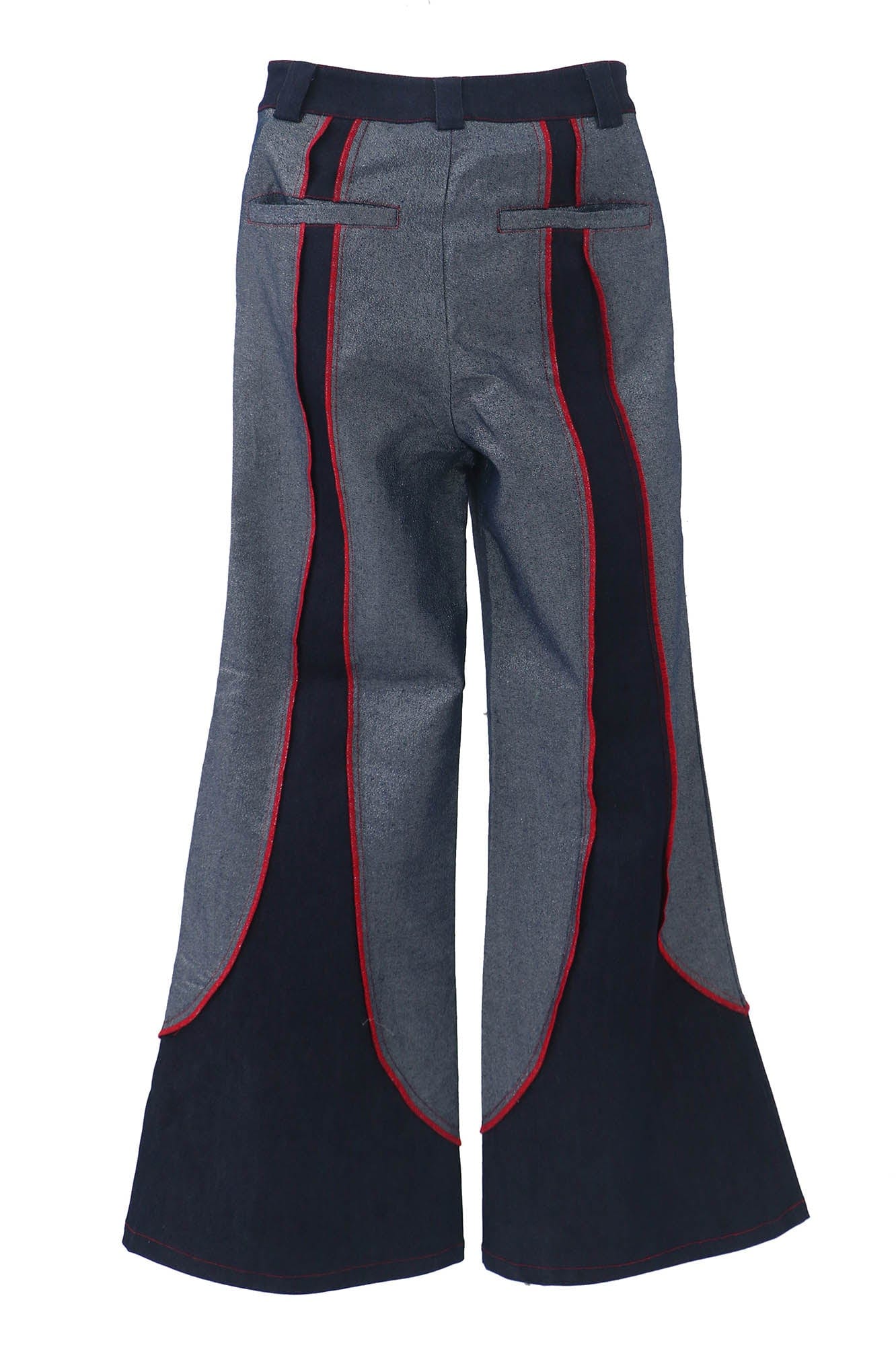 EMBRYO Four-Point Star Spliced Flared Pants, premium urban and streetwear designers apparel on PROJECTISR.com, EMBRYO