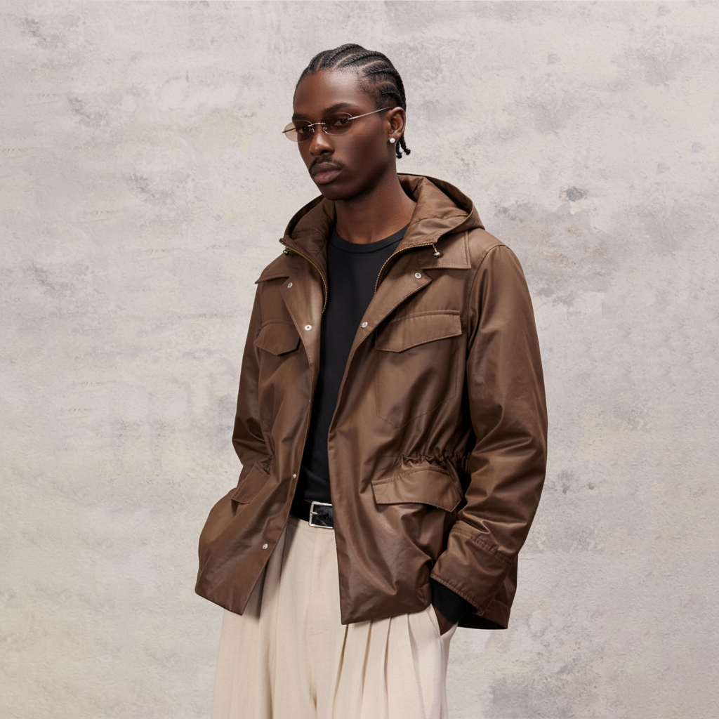 ALVNG AR ANTS Faux Layered Waist-Cinched Jacket