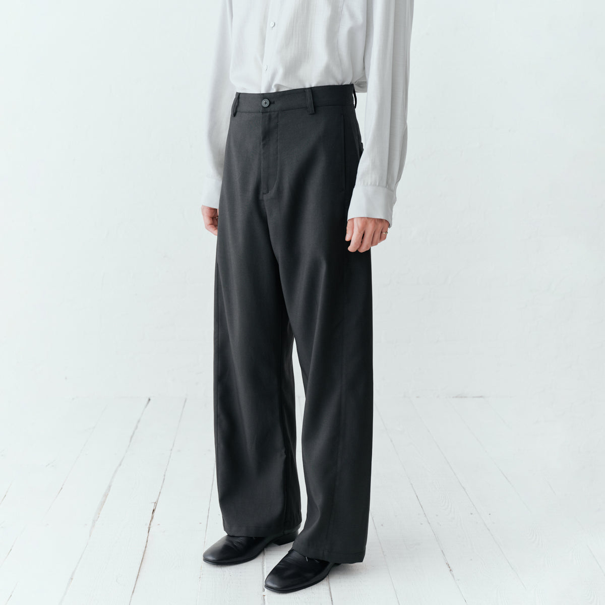 GRAINMUSTARD Double Pleat High-Waist Trousers