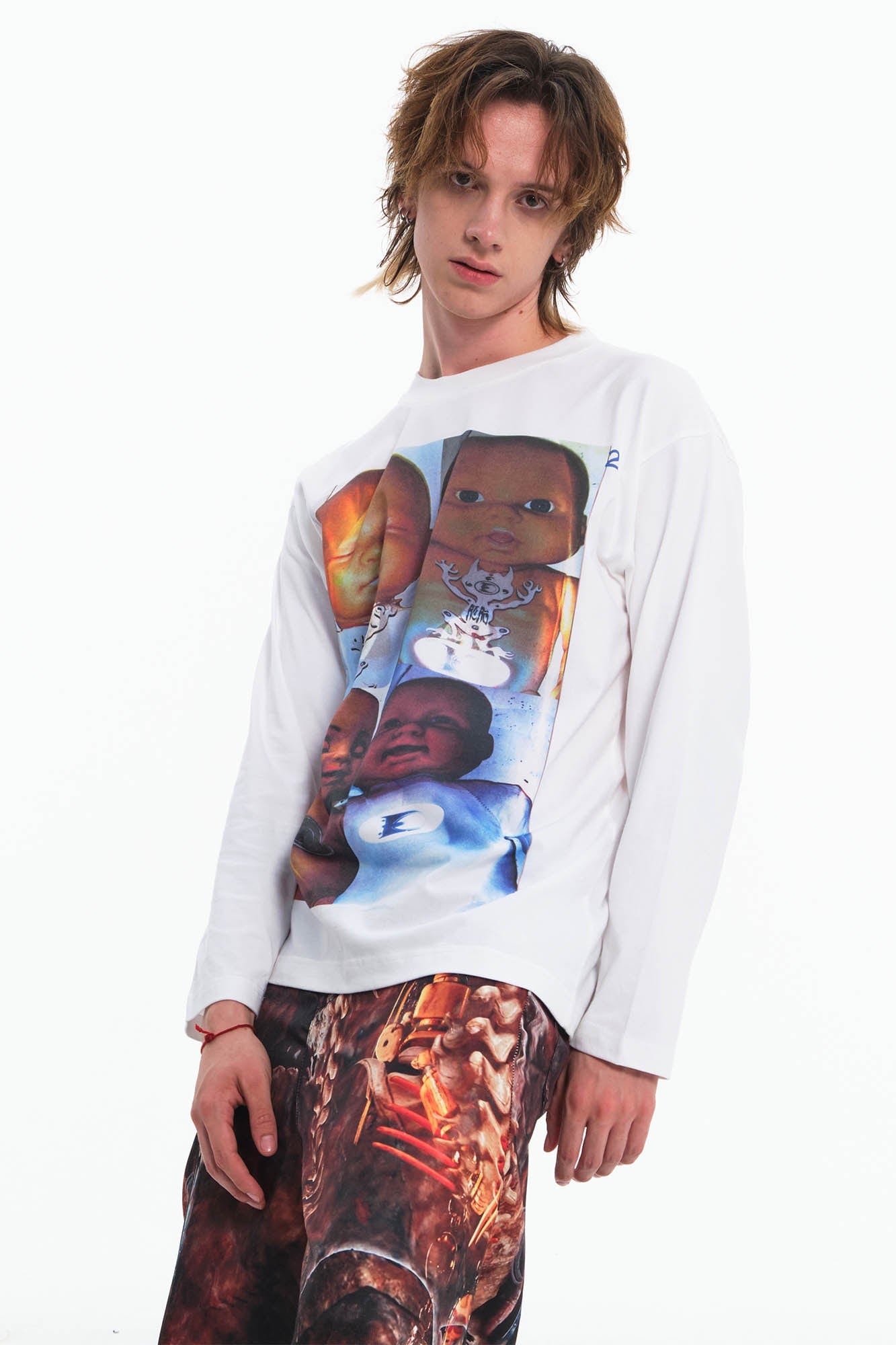 EMBRYO Four Baby Graphics Long-Sleeve Tee, premium urban and streetwear designers apparel on PROJECTISR.com, EMBRYO