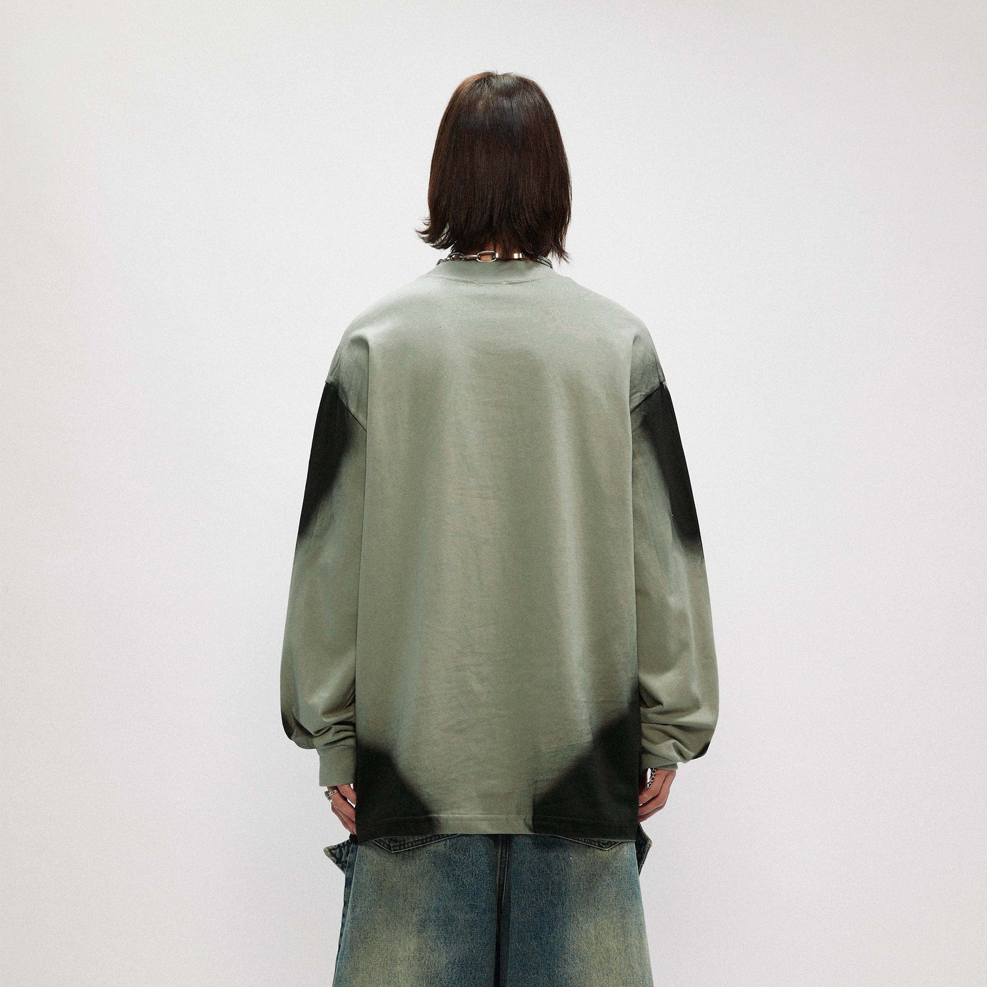 OVDY Unloose Ink Gradient Long-Sleeve Tee, premium urban and streetwear designers apparel on PROJECTISR.com, OVDY