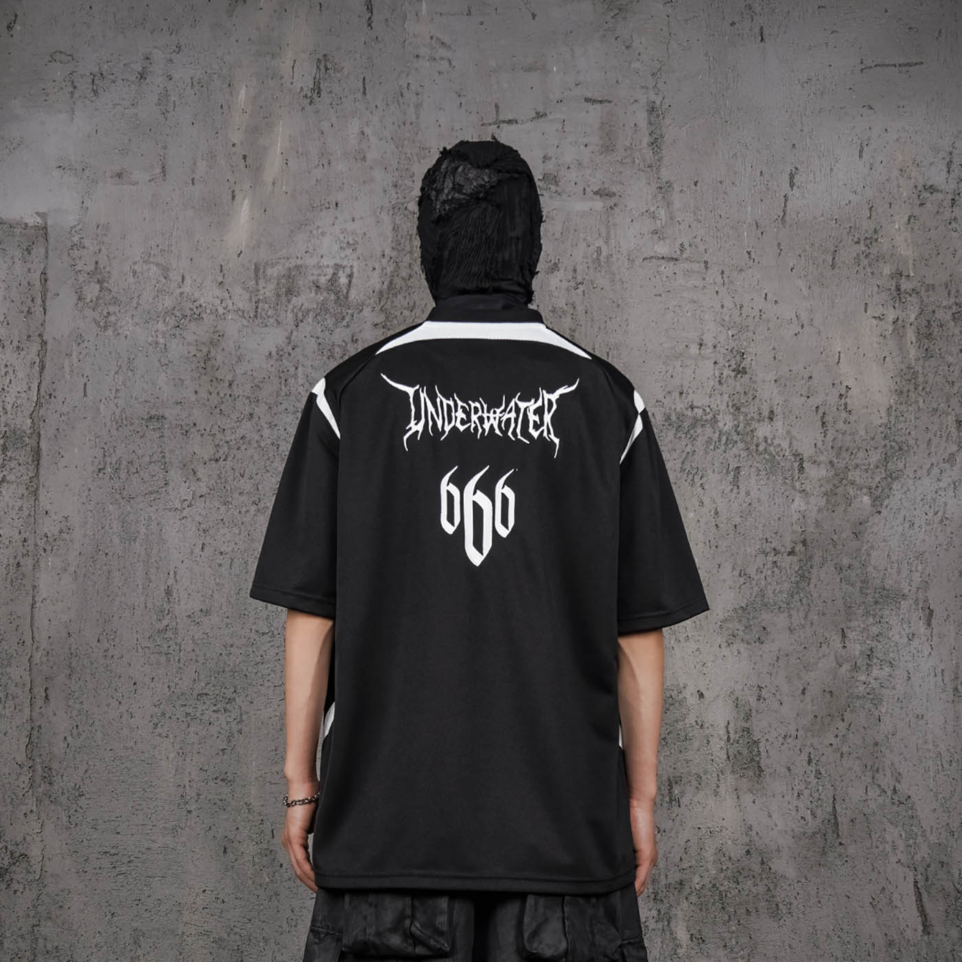 UNDERWATER Demon Eye Mesh Jersey Black, premium urban and streetwear designers apparel on PROJECTISR.com, UNDERWATER