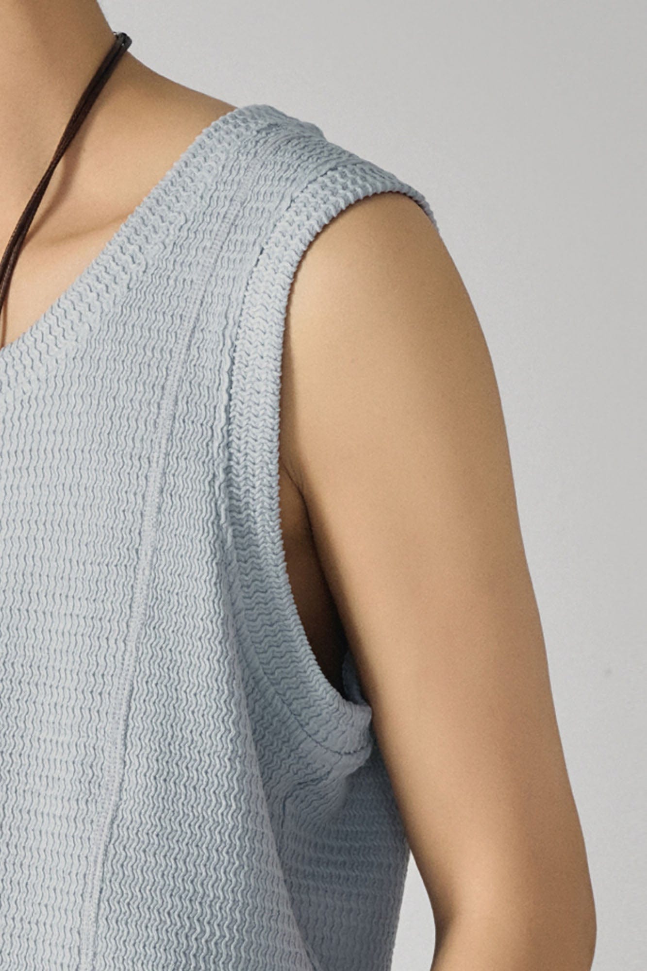 GONGHE REPUB Wavy Ribbed Vest, premium urban and streetwear designers apparel on PROJECTISR.com, GONGHE REPUB