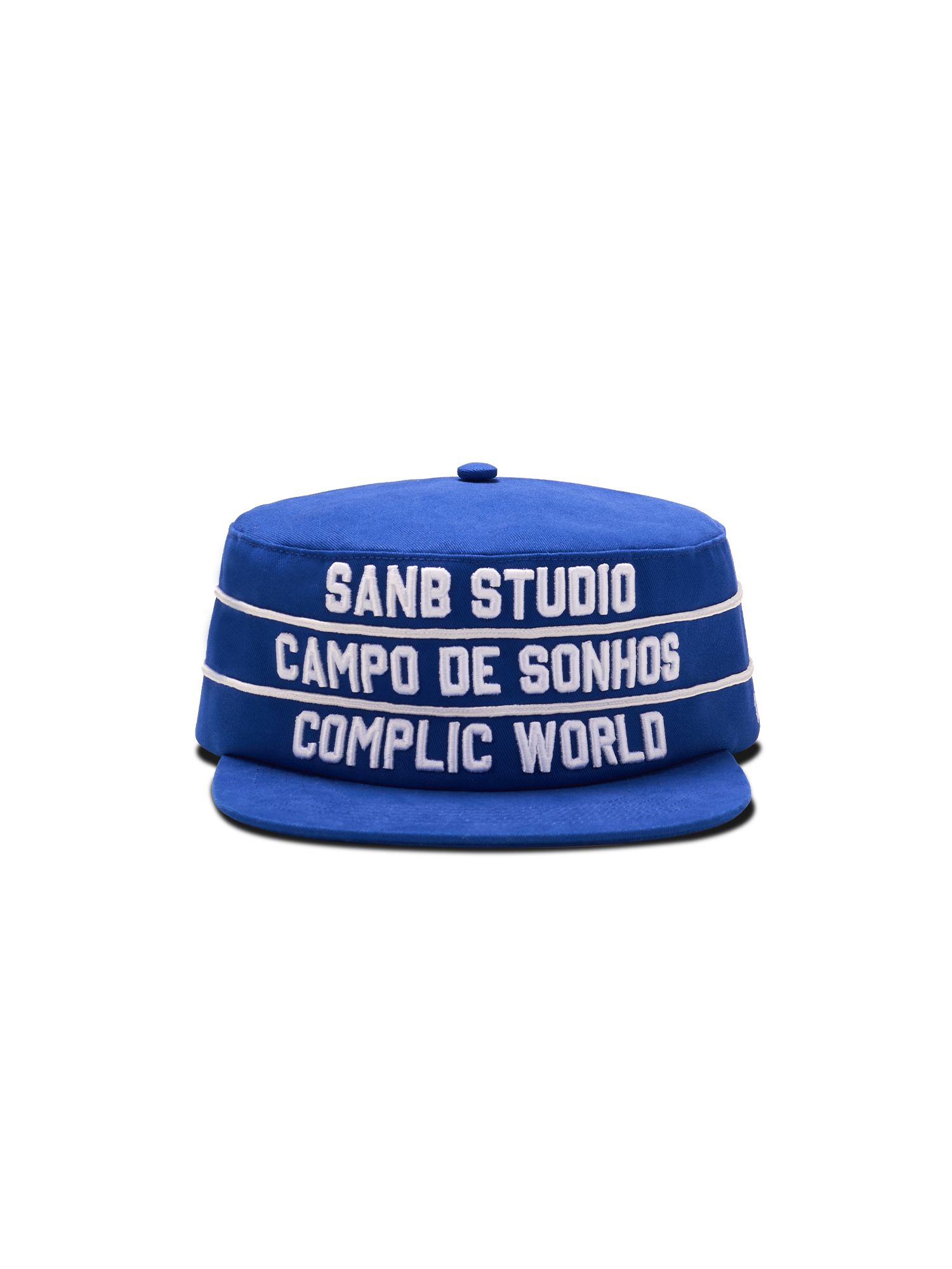 SANB Text Embroidered Pillbox Cap