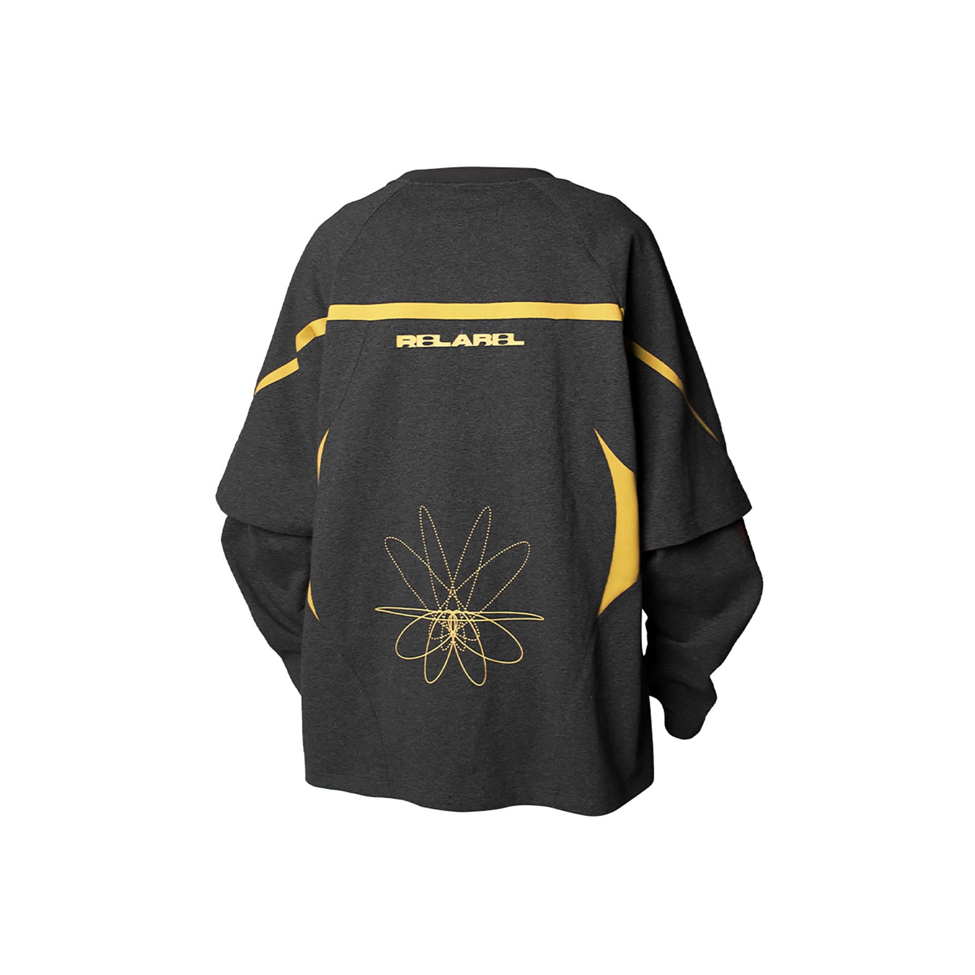 RELABEL No.21 Spliced Layered Long-Sleeve Tee, premium urban and streetwear designers apparel on PROJECTISR.com, RELABEL