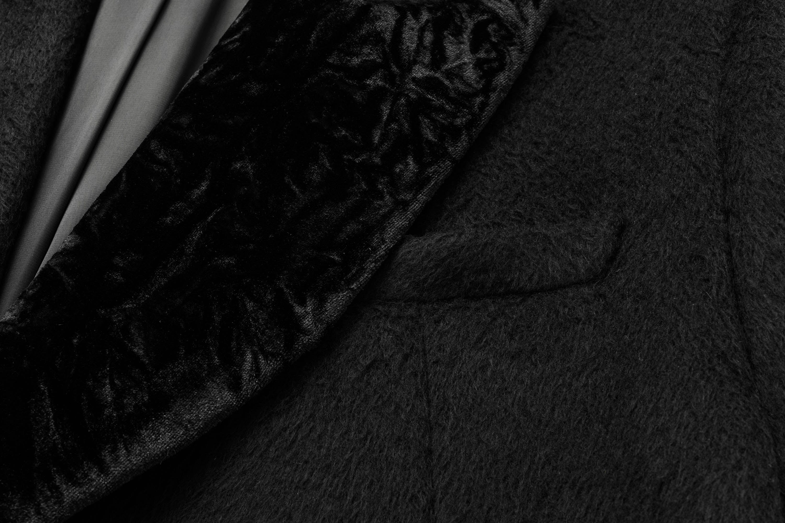 ALVNG AR ANTS Wool-Blend Peak Lapel Oversized Coat, premium urban and streetwear designers apparel on PROJECTISR.com, ALVNG AR ANTS