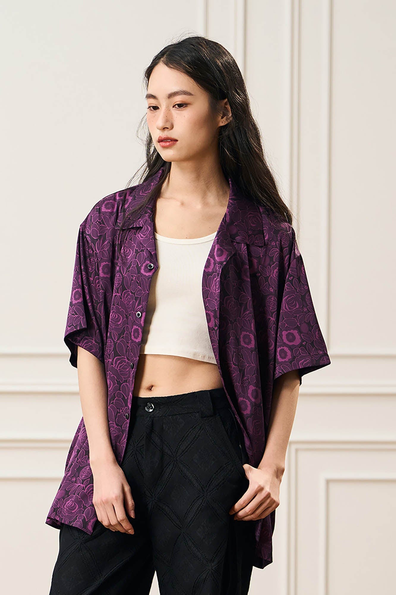 EPIC POETRY Oriental Bloom Cuban Shirt, premium urban and streetwear designers apparel on PROJECTISR.com, EPIC POETRY
