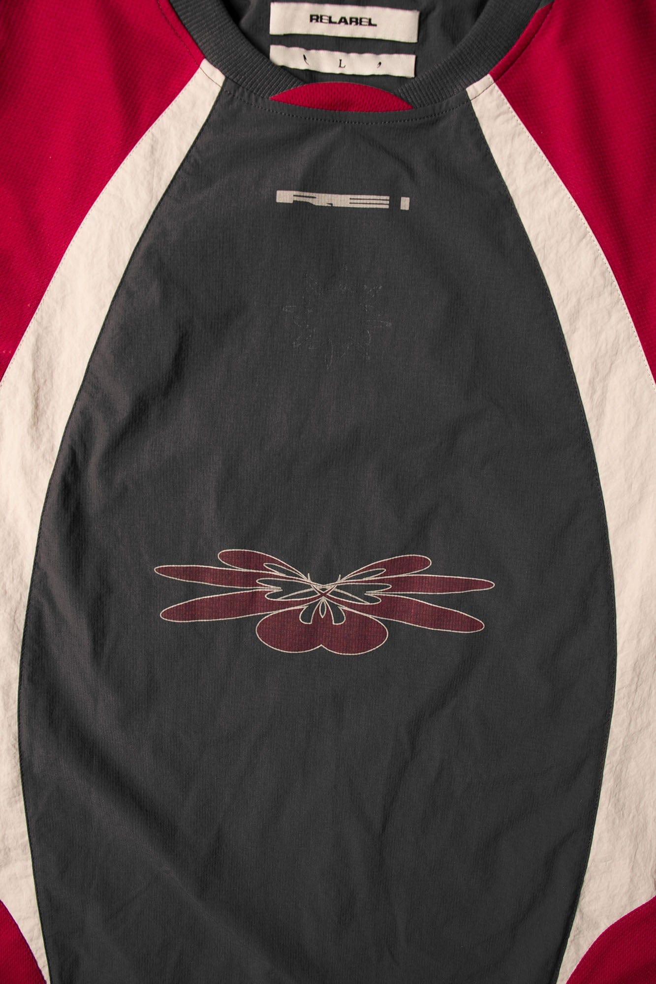 RELABEL Contrast Panel Layered Long-Sleeve Tee, premium urban and streetwear designers apparel on PROJECTISR.com, RELABEL