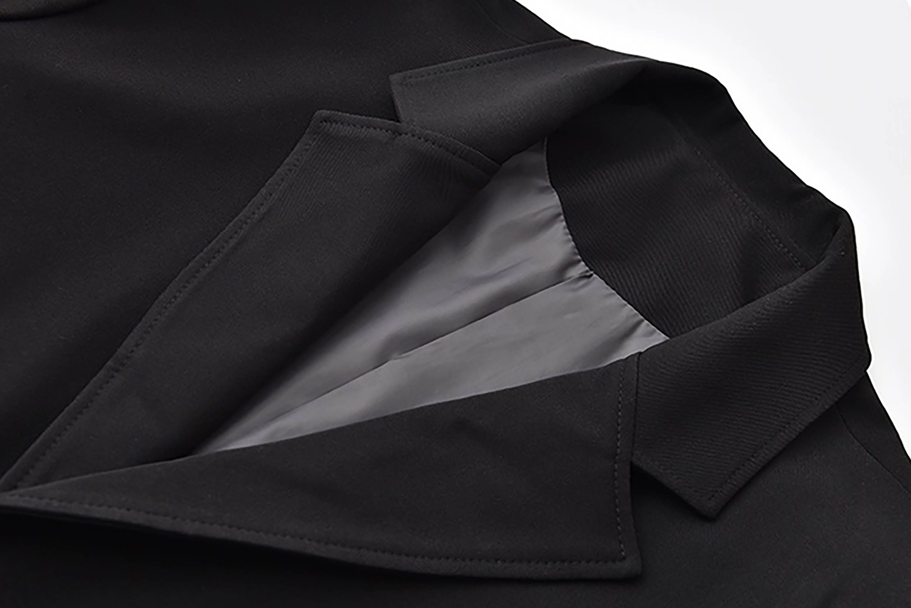 JIECHI The Afterglow Asymmetrical Blazer, premium urban and streetwear designers apparel on PROJECTISR.com, JIECHI