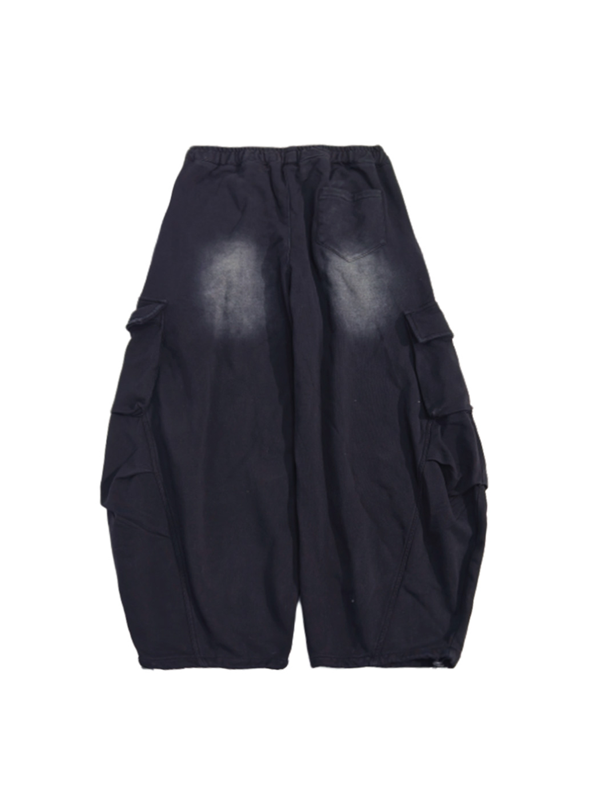 UUCSCC Washed Curved Wide-Leg Jeans
