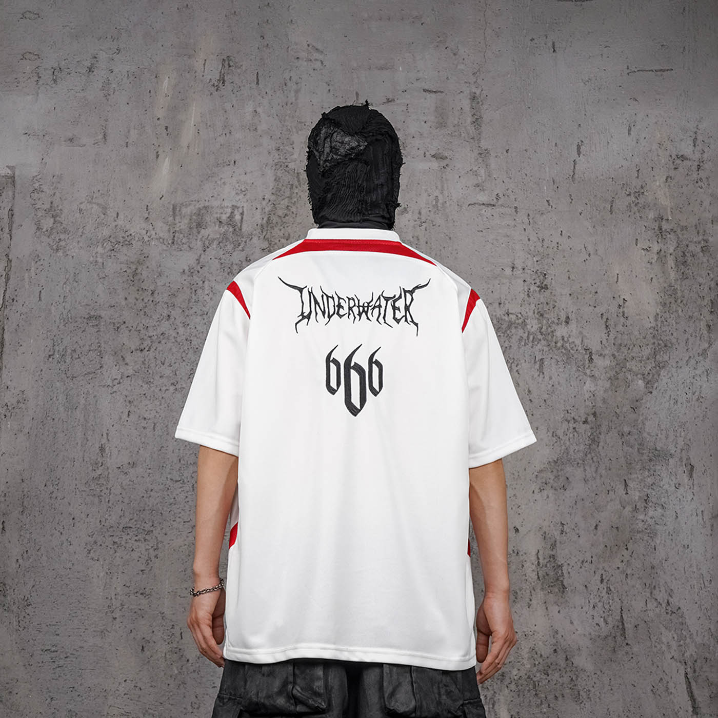 UNDERWATER Demon Eye Mesh Jersey White, premium urban and streetwear designers apparel on PROJECTISR.com, UNDERWATER