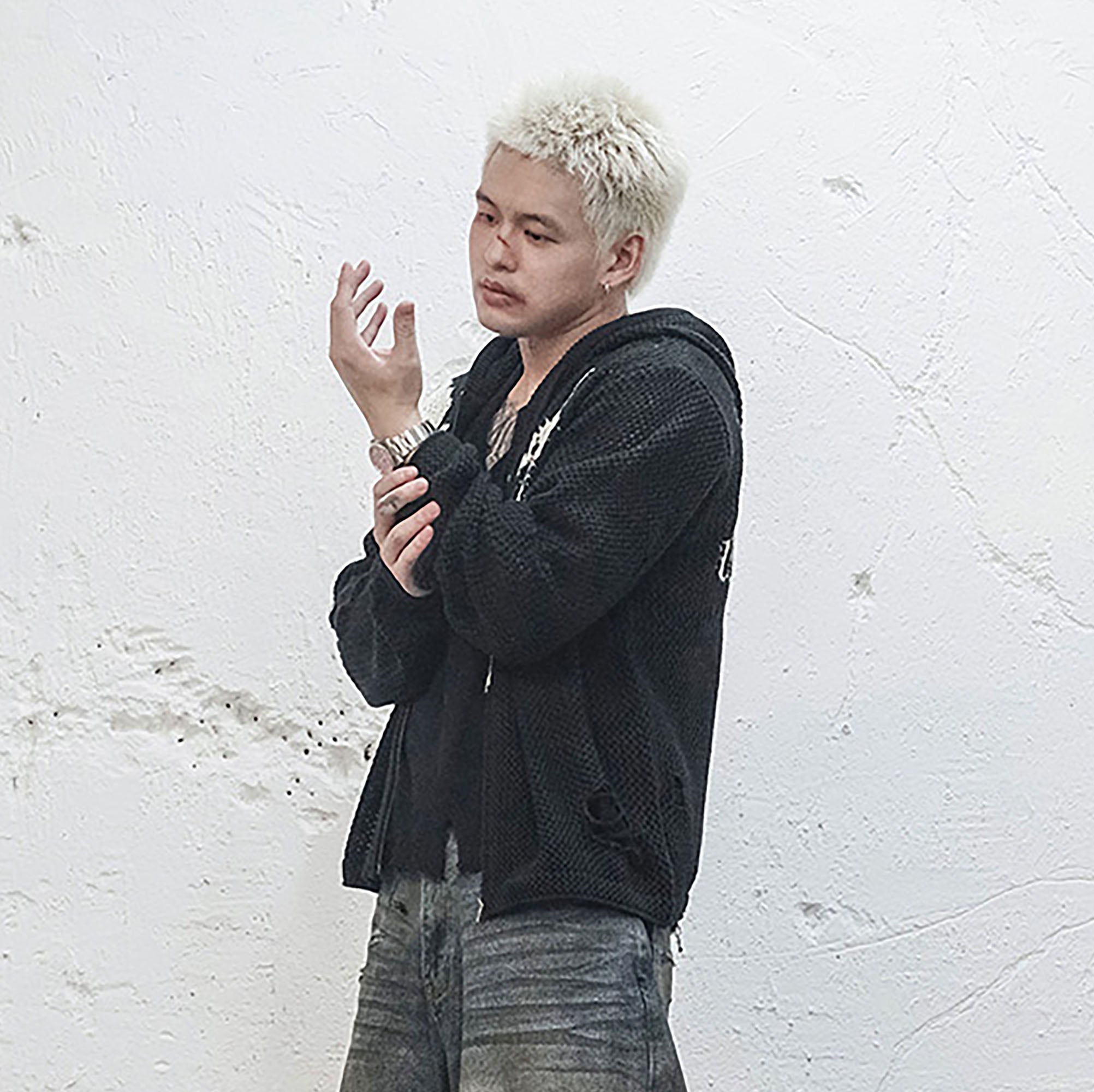 UNDERWATER Hellbound Wing Hooded Zip-Up Cardigan