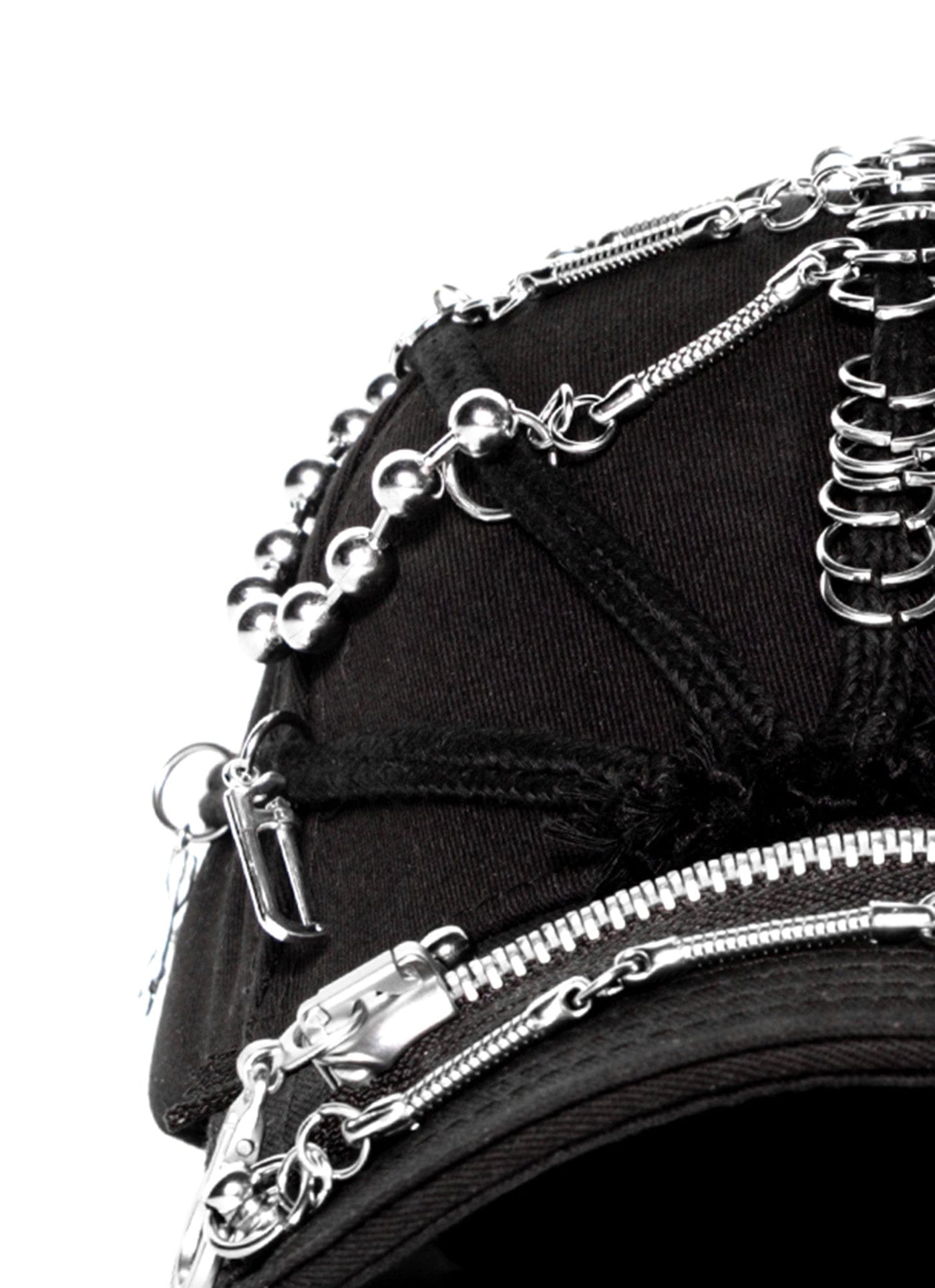 INSIDE OUT Metal String Zip Dreadlock Cap, premium urban and streetwear designers apparel on PROJECTISR.com, INSIDE OUT