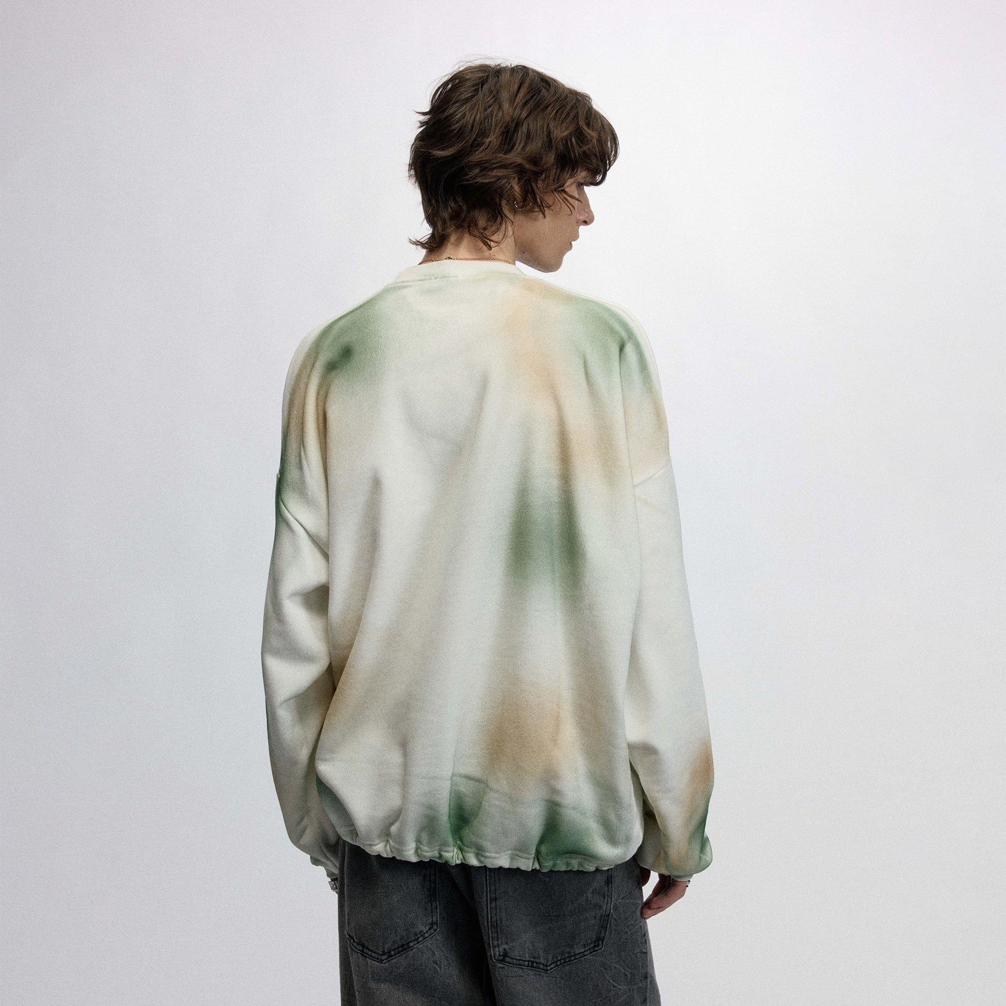 OVDY Faded Graphics Draw-String Long-Sleeve Tee, premium urban and streetwear designers apparel on PROJECTISR.com, OVDY