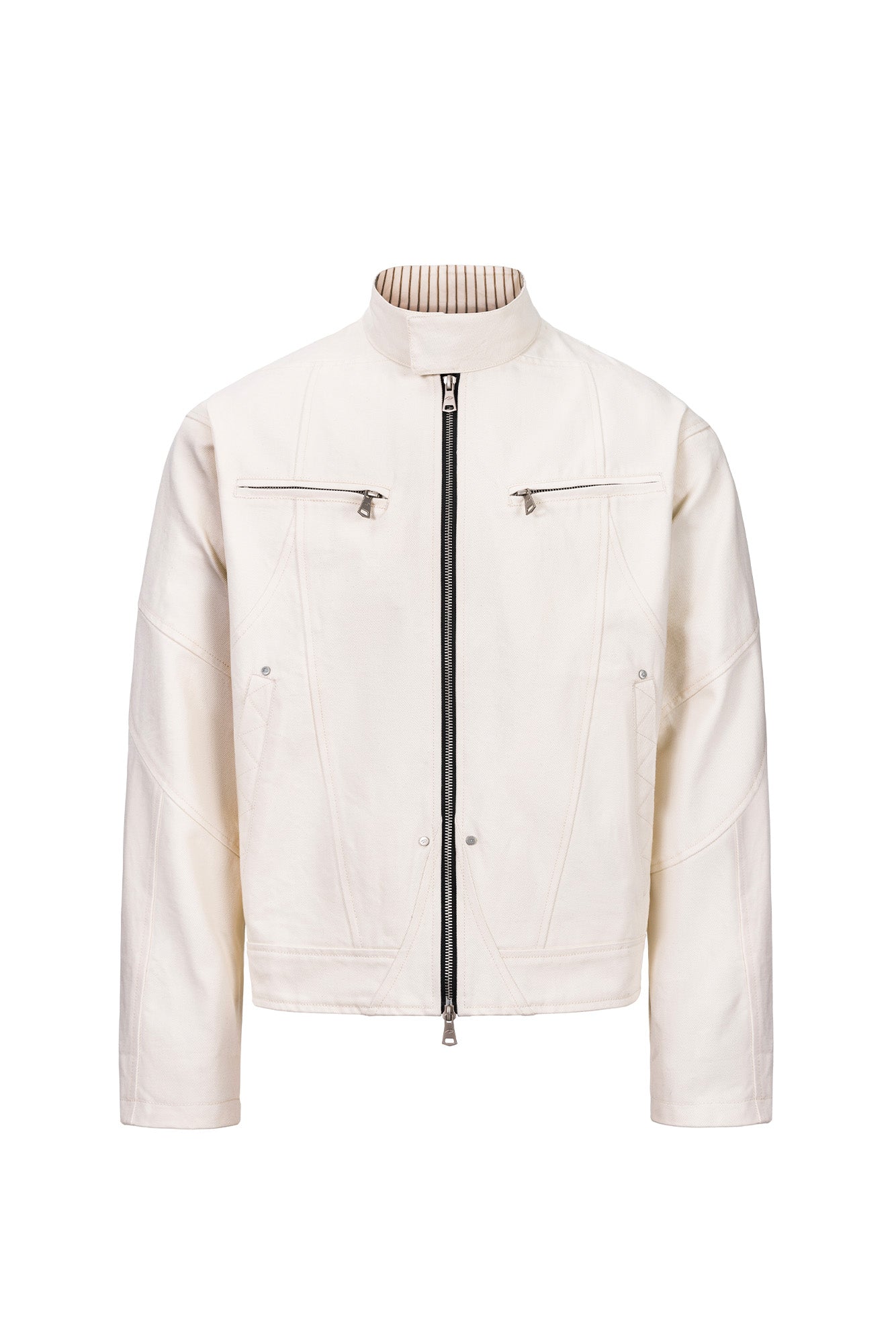 CATSSTAC Essential Harrington Raw Denim Jacket, premium urban and streetwear designers apparel on PROJECTISR.com, CATSSTAC