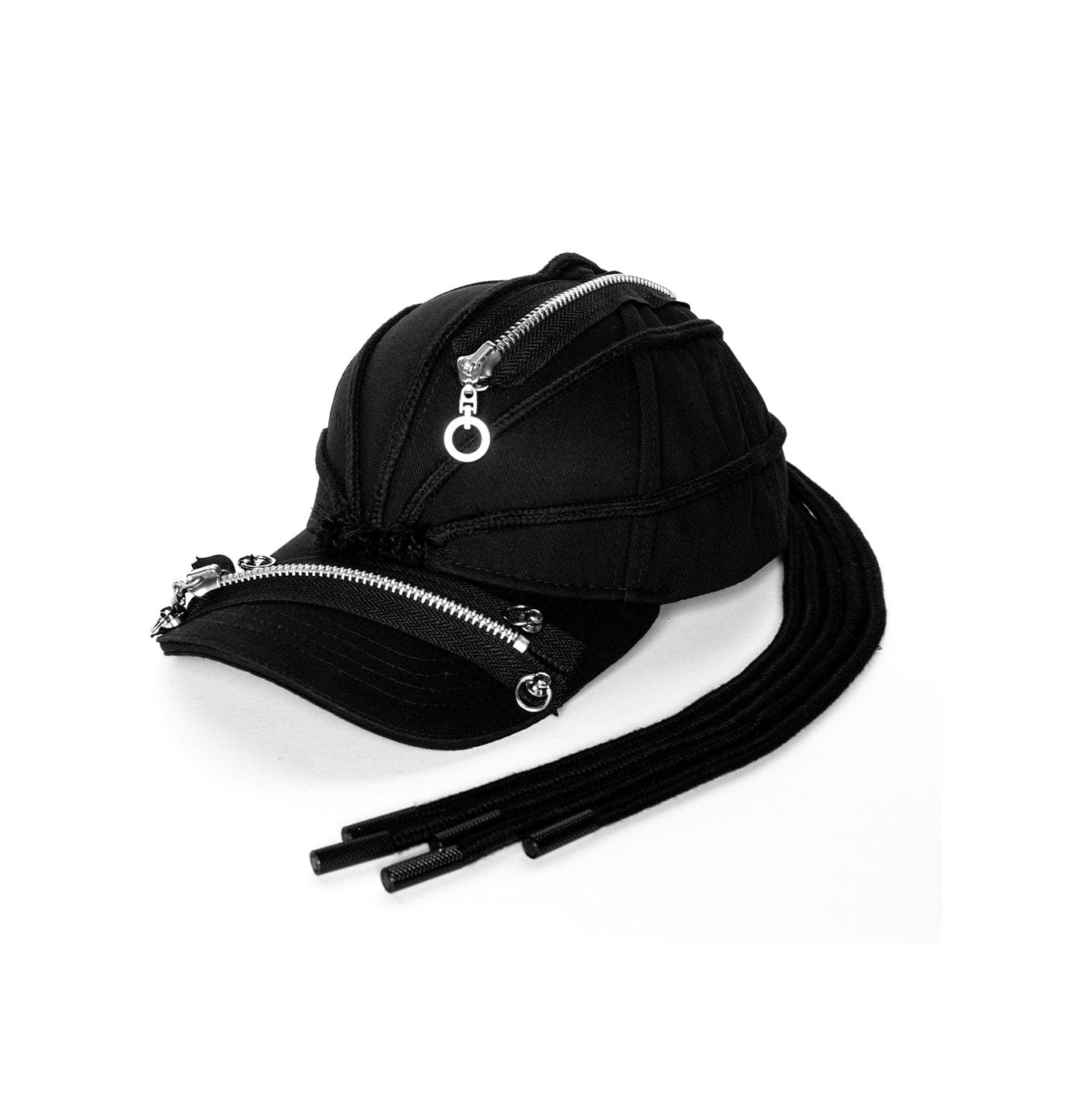 INSIDE OUT Multi-Zipper Dreadlock Cap, premium urban and streetwear designers apparel on PROJECTISR.com, INSIDE OUT