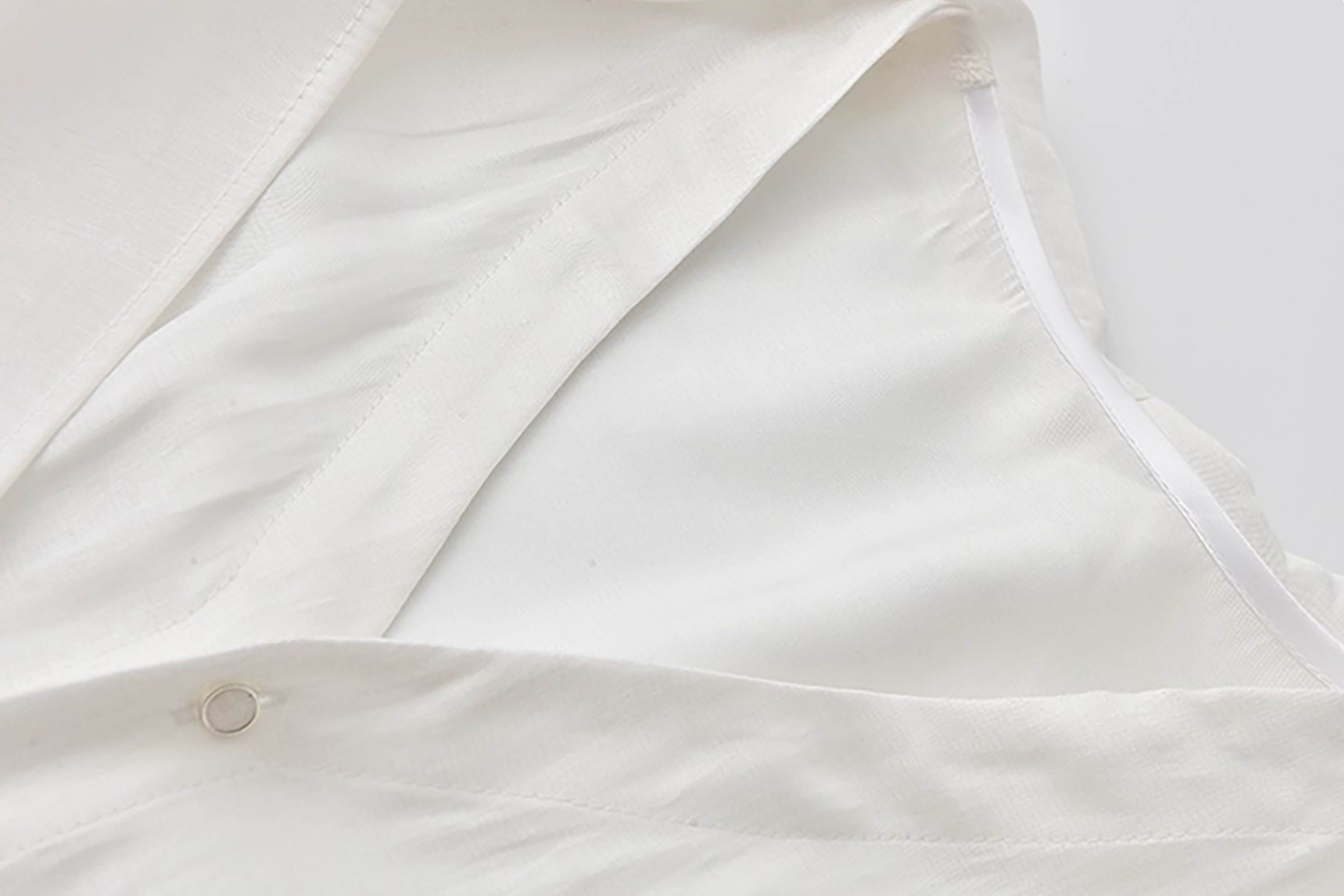JIECHI Draped Cape Satin Shirt, premium urban and streetwear designers apparel on PROJECTISR.com, JIECHI