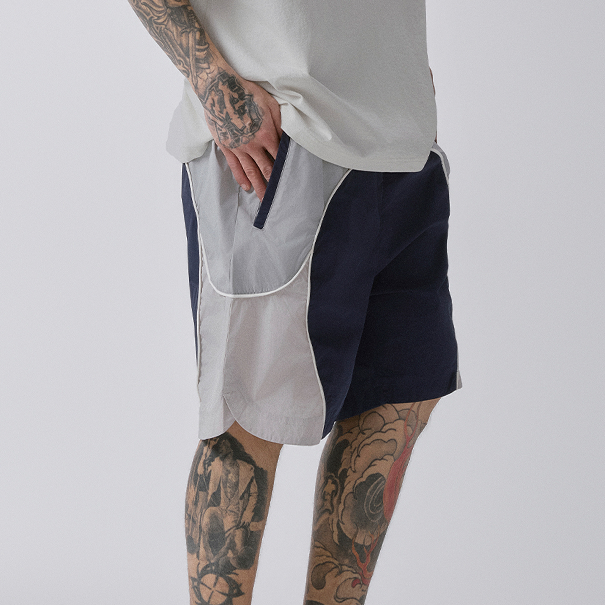 F2CE Contrast Paneled Sport Shorts