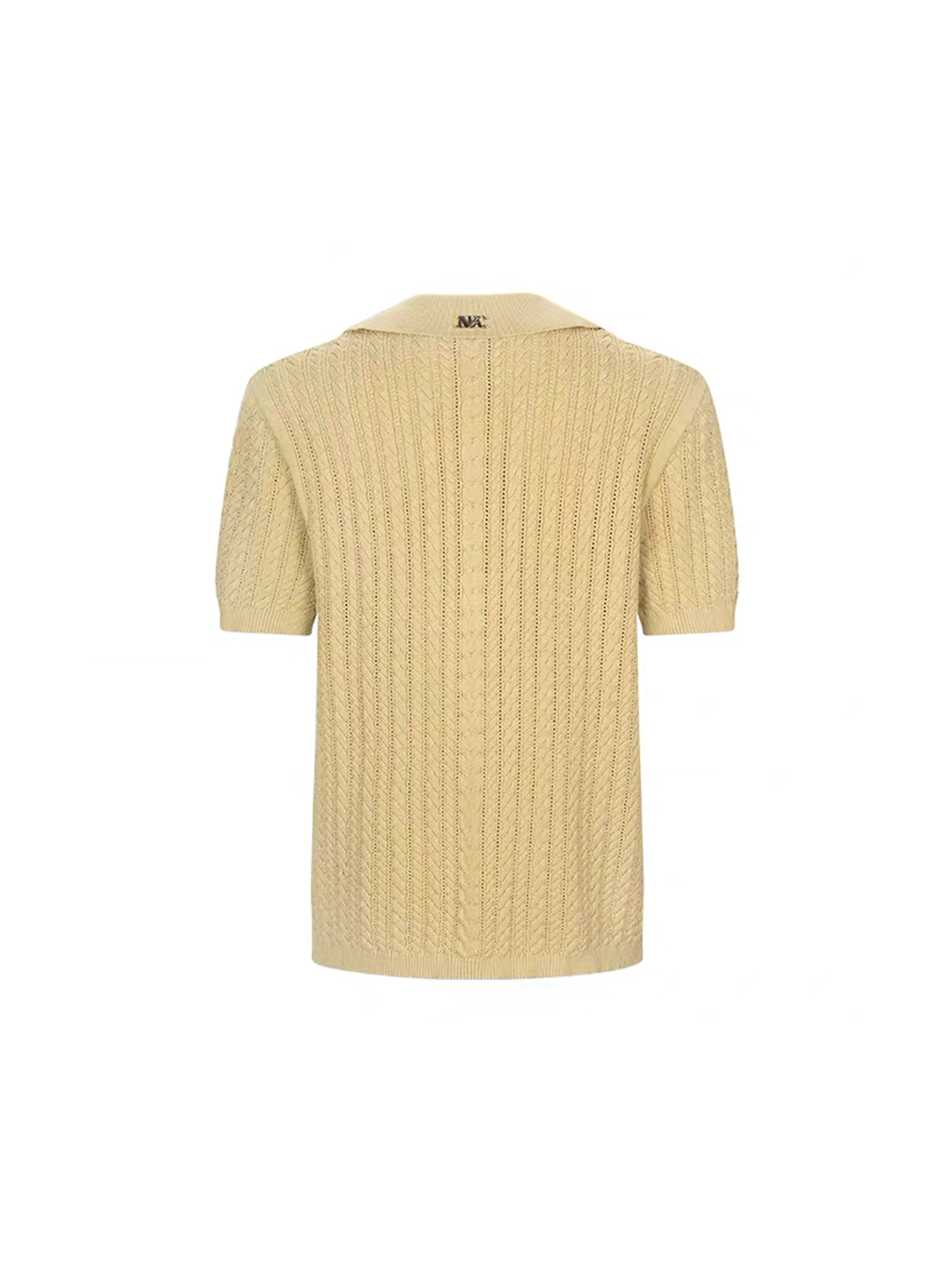 TIWILLTANG Layered Cable-Knit Openwork T Shirt