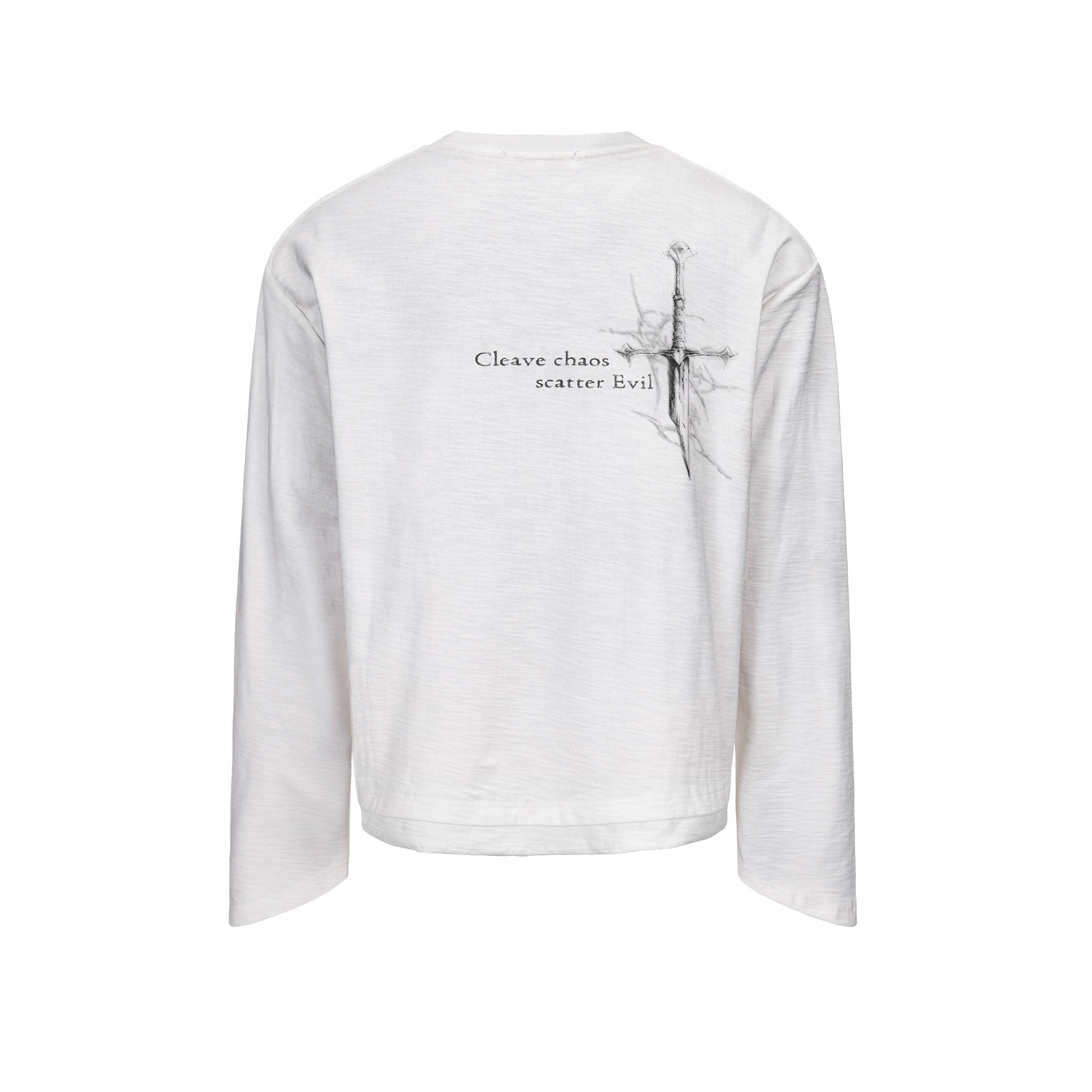 ESAIAS Excalibur Graphic Tapered Cuff Long-Sleeve Tee, premium urban and streetwear designers apparel on PROJECTISR.com, ESAIAS