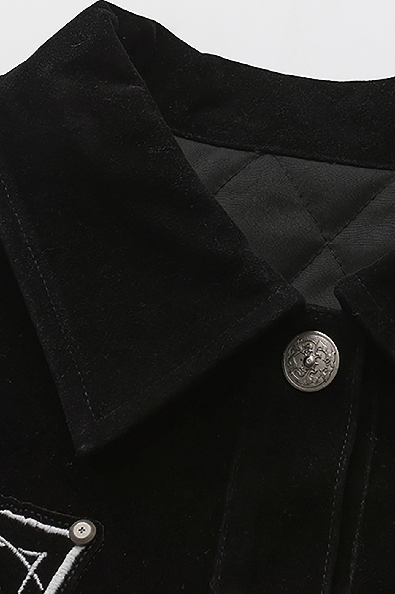 LUUUCAM Dragon Embroidered Suede Jacket