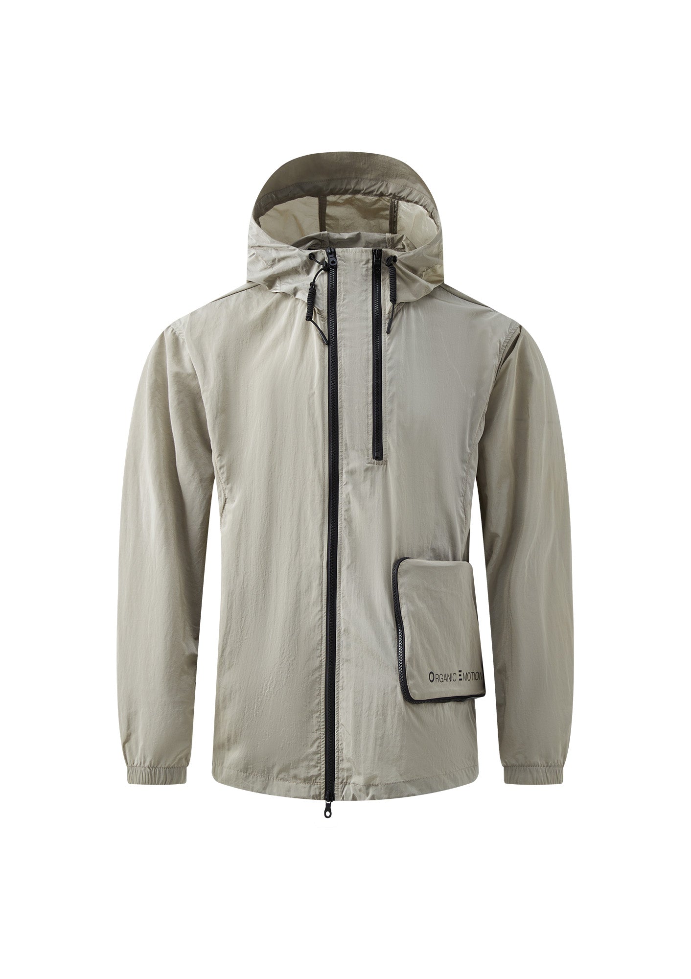 ORGANIC EMOTION Packable Utility UV Protection Hooded Windbreaker, premium urban and streetwear designers apparel on PROJECTISR.com, ORGANIC EMOTION