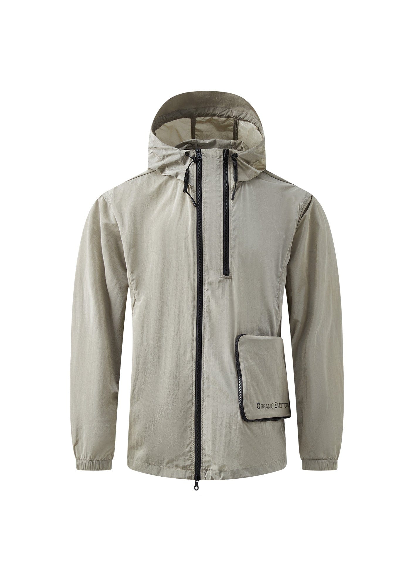 ORGANIC EMOTION Packable Utility UV Protection Hooded Windbreaker, premium urban and streetwear designers apparel on PROJECTISR.com, ORGANIC EMOTION